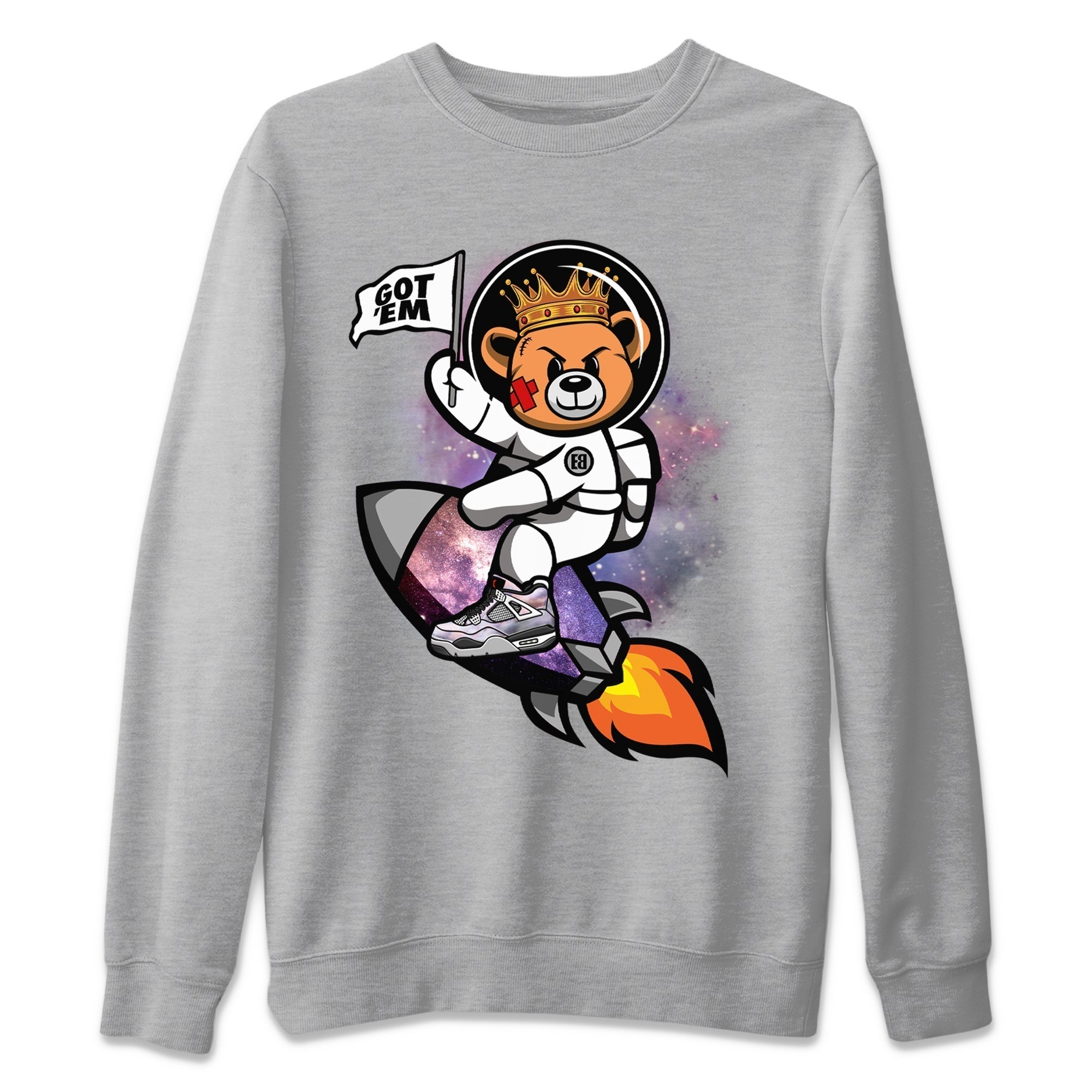 Astronaut Bear Unisex Tops - Air Jordan 4 Zen Master