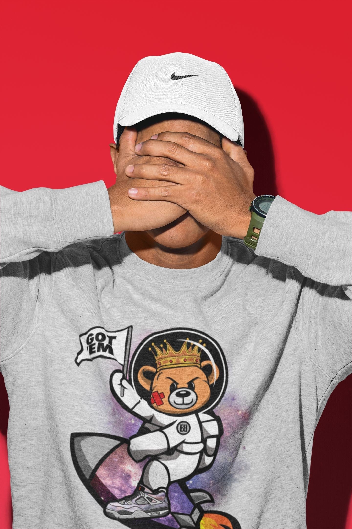 Astronaut Bear Unisex Tops - Air Jordan 4 Zen Master