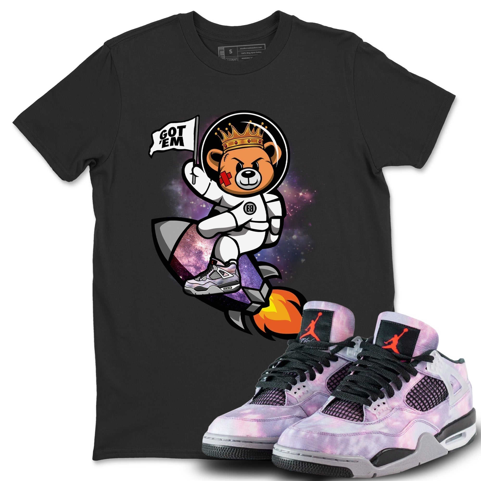 Astronaut Bear Unisex Tops - Air Jordan 4 Zen Master
