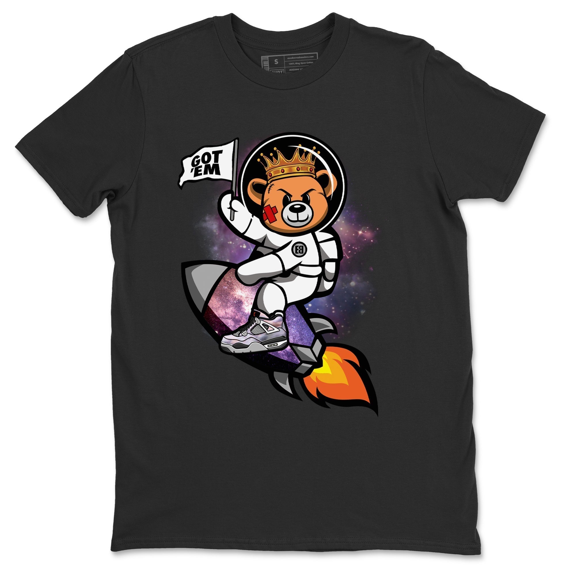 Astronaut Bear Unisex Tops - Air Jordan 4 Zen Master