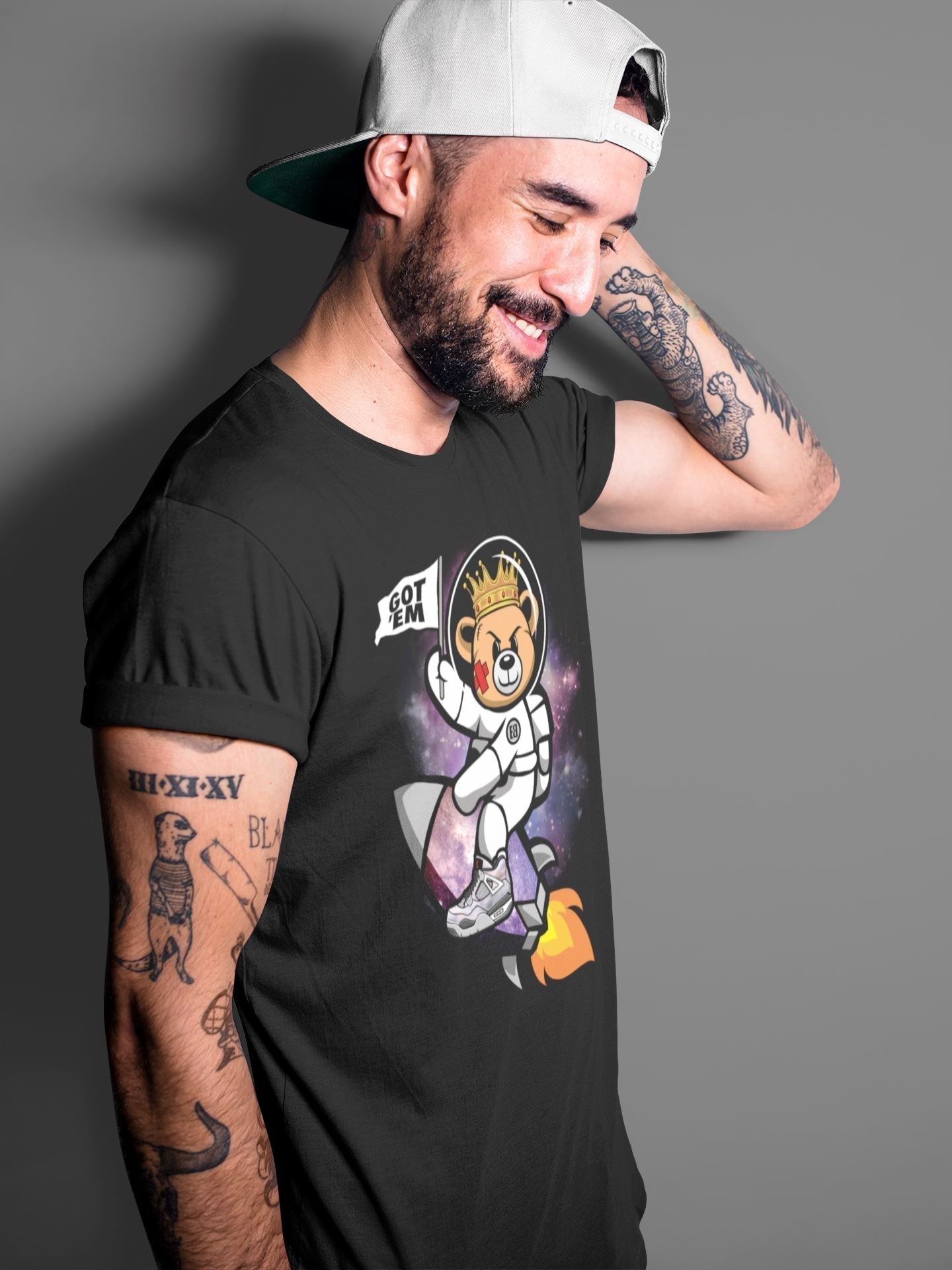 Astronaut Bear Unisex Tops - Air Jordan 4 Zen Master