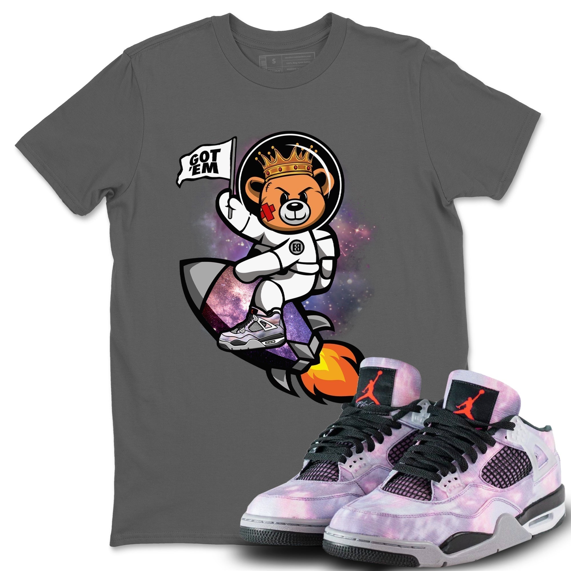Astronaut Bear Unisex Tops - Air Jordan 4 Zen Master