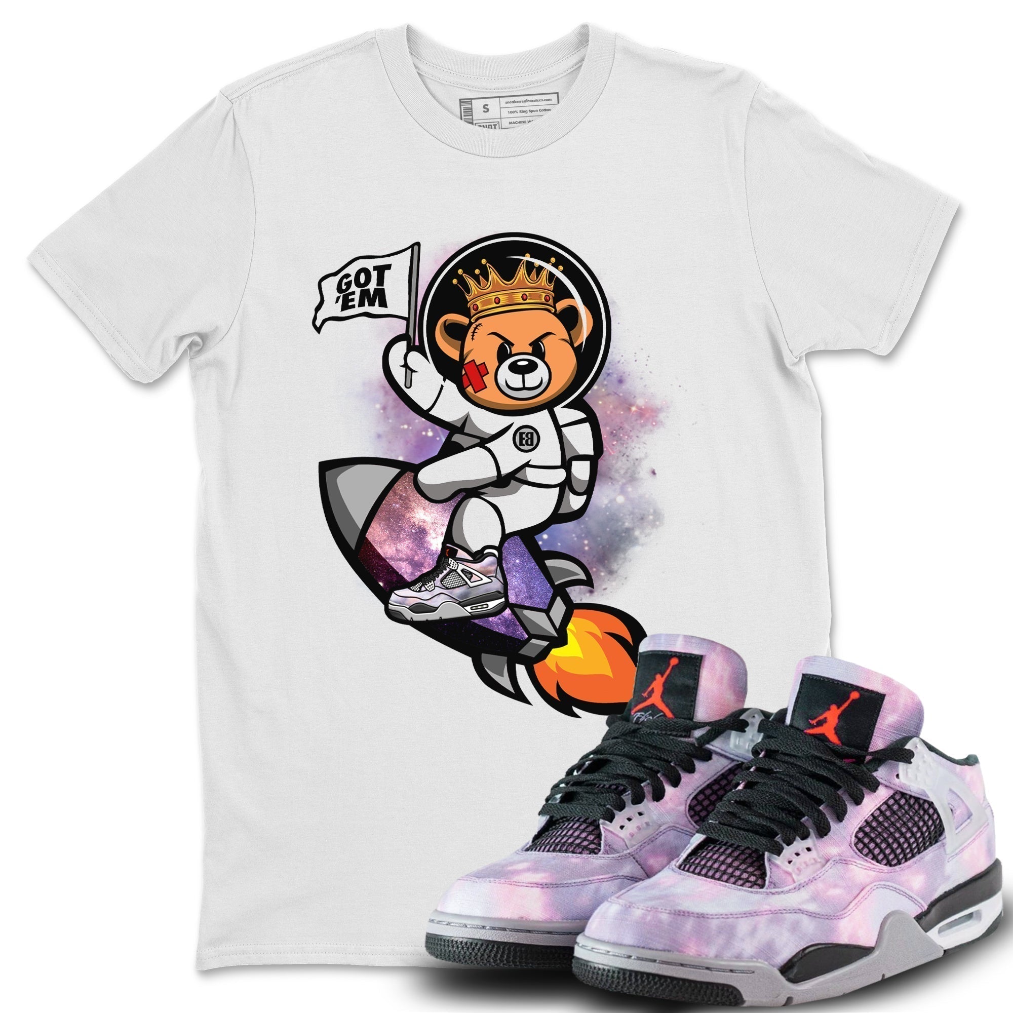 Astronaut Bear Unisex Tops - Air Jordan 4 Zen Master