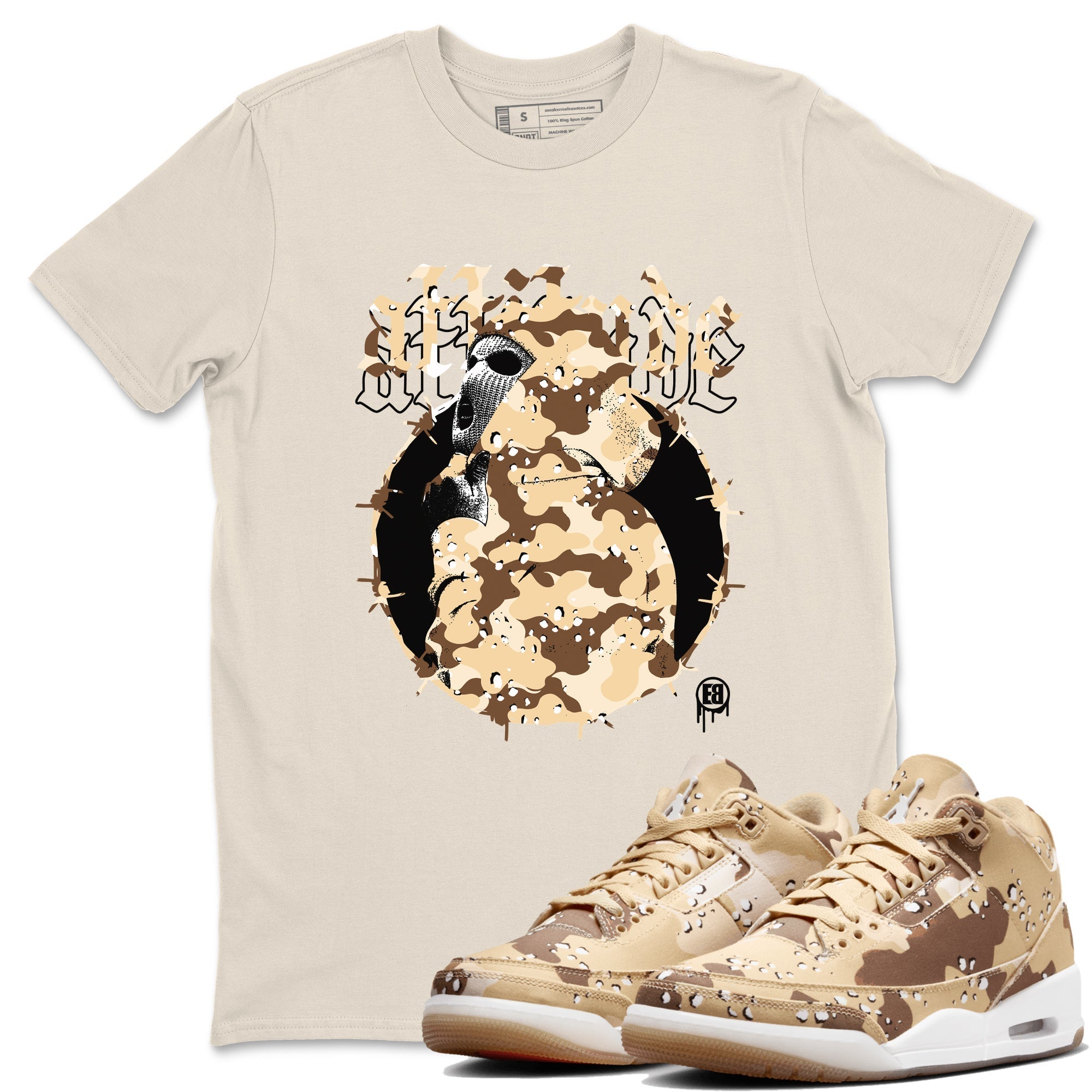 Attitude snkmatch Tees - Air Jordan 3 Desert Camo