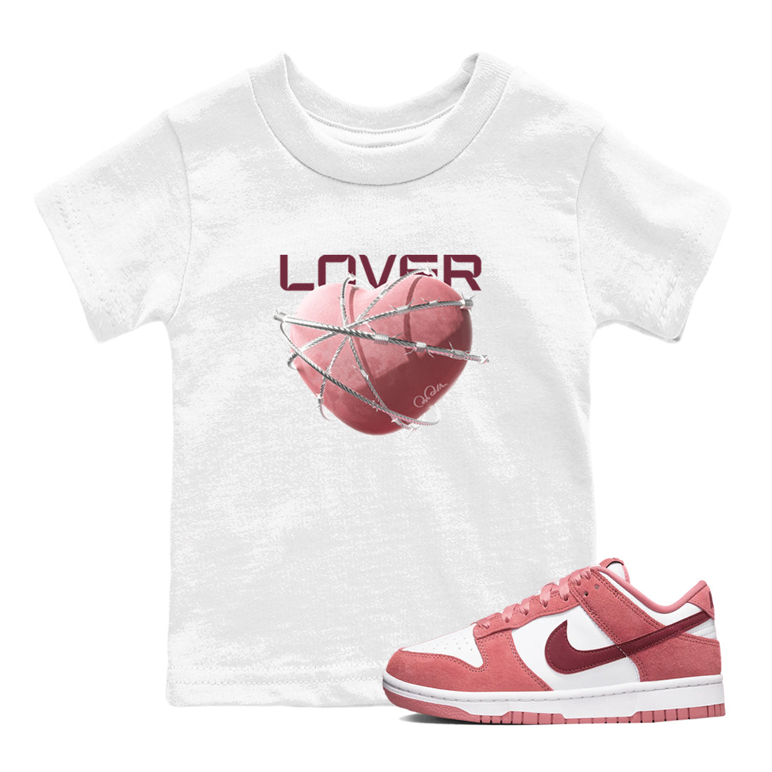 Heart Lover snkmatch Tee Kids - Dunk Valentines Day 2024