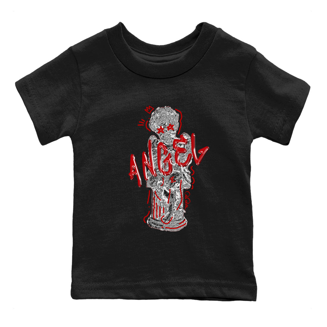 Baby Angel Kids Tops - Air Jordan 4 Red Cement