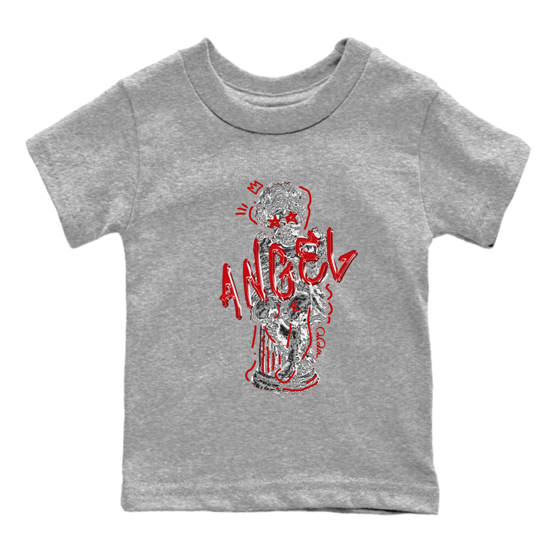 Baby Angel Kids Tops - Air Jordan 4 Red Cement