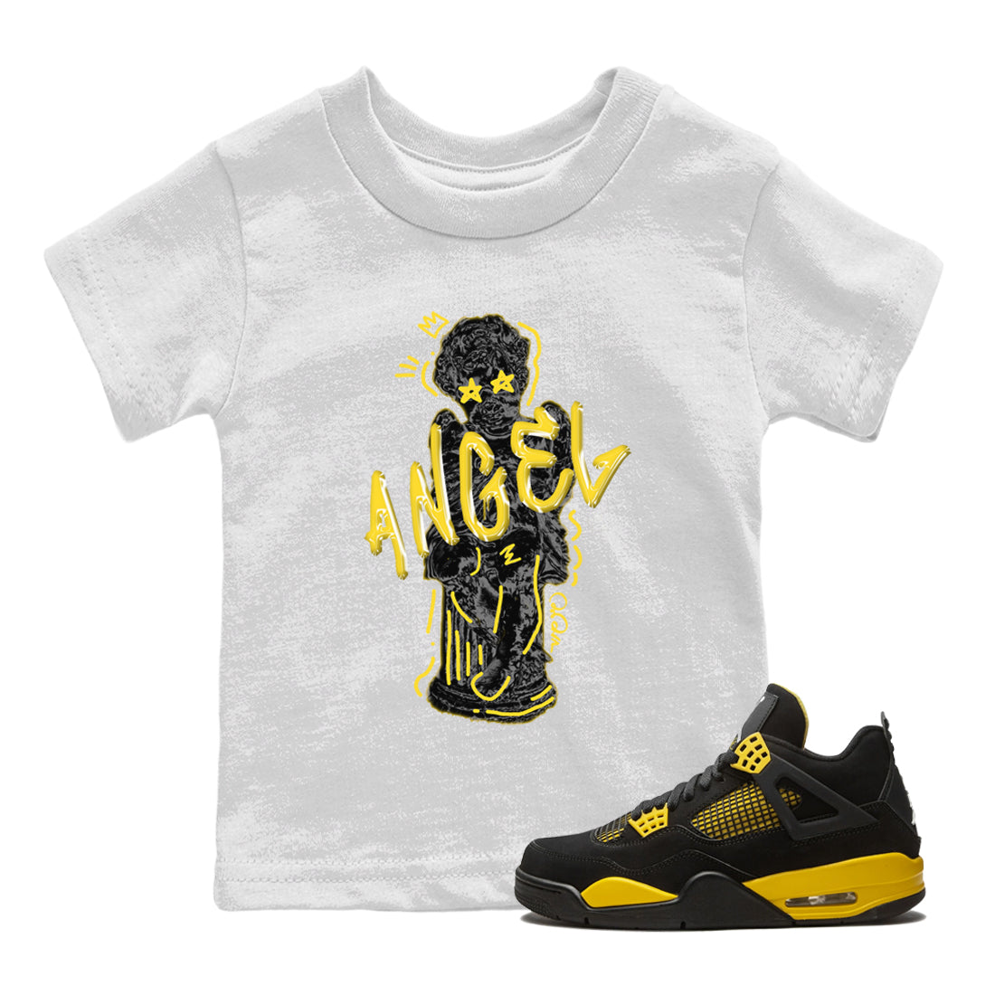 Baby Angel Kids Tops - Air Jordan 4 Thunder