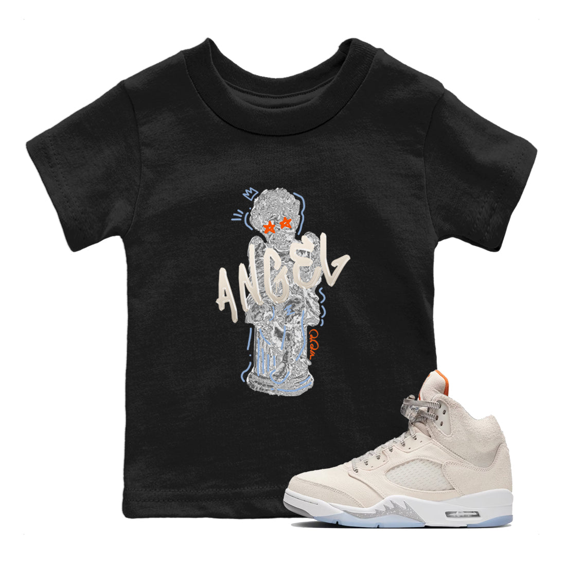 Baby Angel Kids Tops - Air Jordan 5 Craft