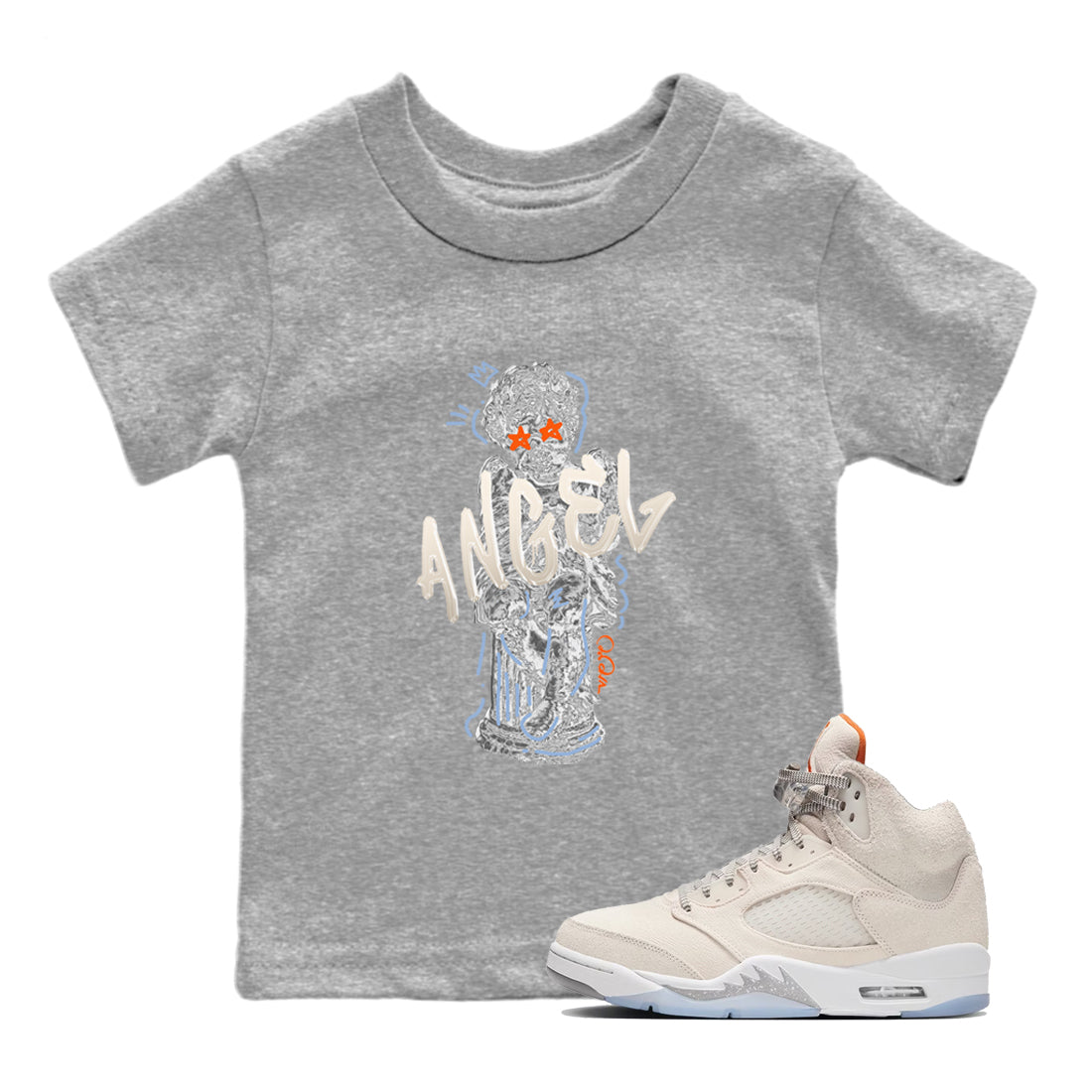 Baby Angel Kids Tops - Air Jordan 5 Craft