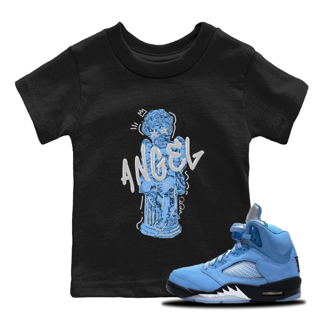Baby Angel Kids Tops - Air Jordan 5 UNC