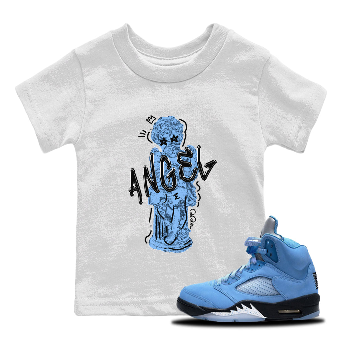 Baby Angel Kids Tops - Air Jordan 5 UNC