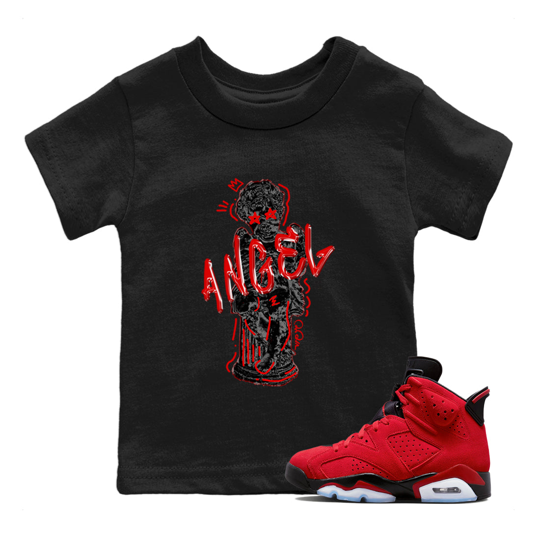 Baby Angel Kids Tops - Air Jordan 6 Toro Bravo