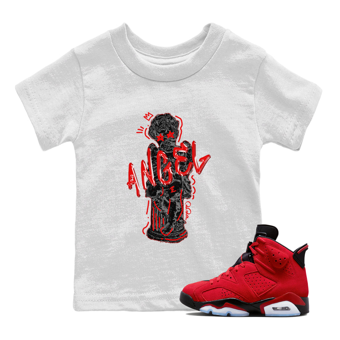 Baby Angel Kids Tops - Air Jordan 6 Toro Bravo