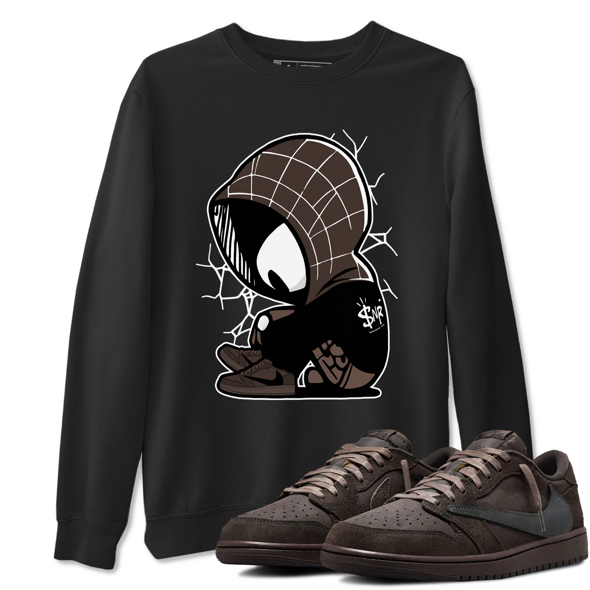 Baby Spider snkmatch Tees - Air Jordan 1 Travis Scott Velvet Brown