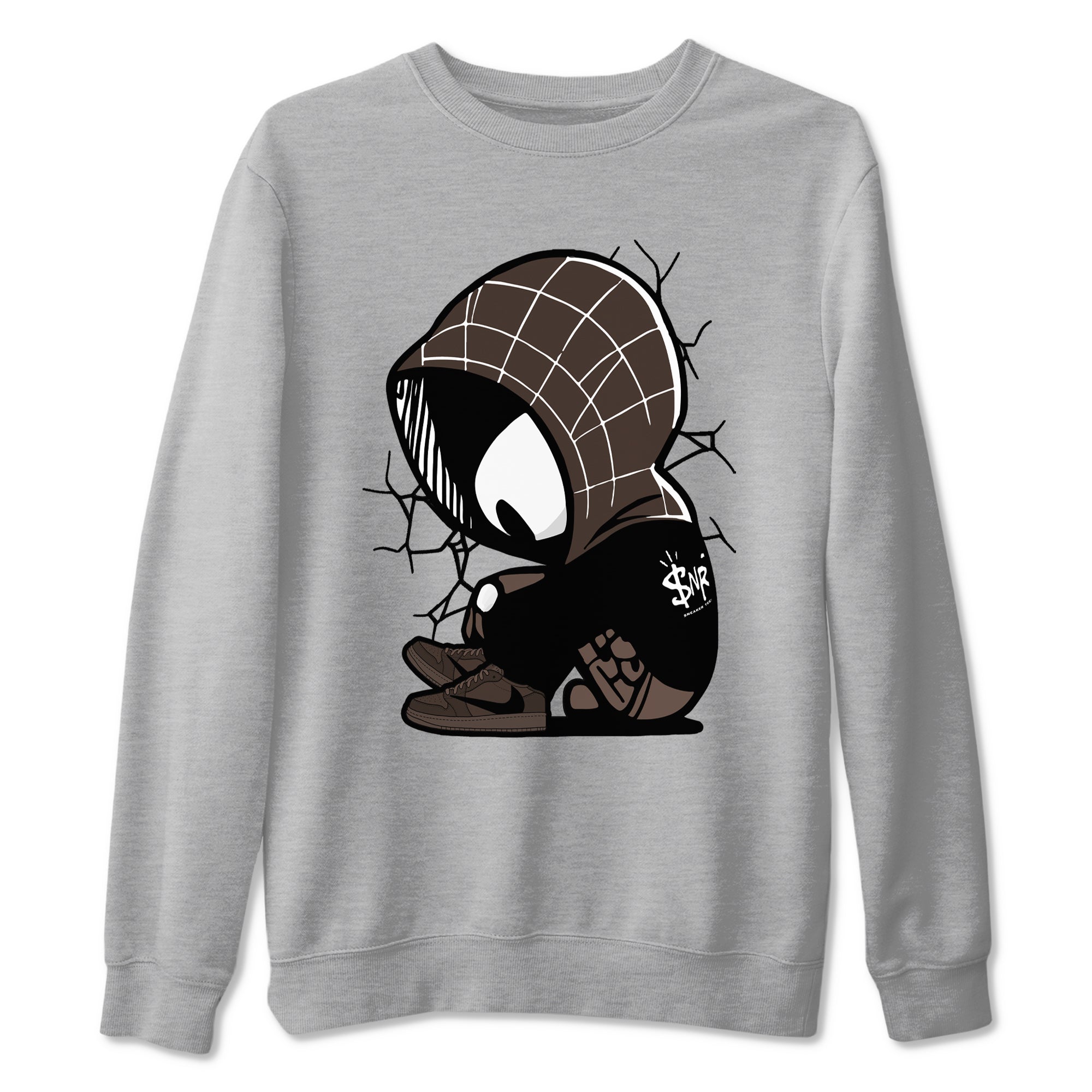Baby Spider snkmatch Tees - Air Jordan 1 Travis Scott Velvet Brown