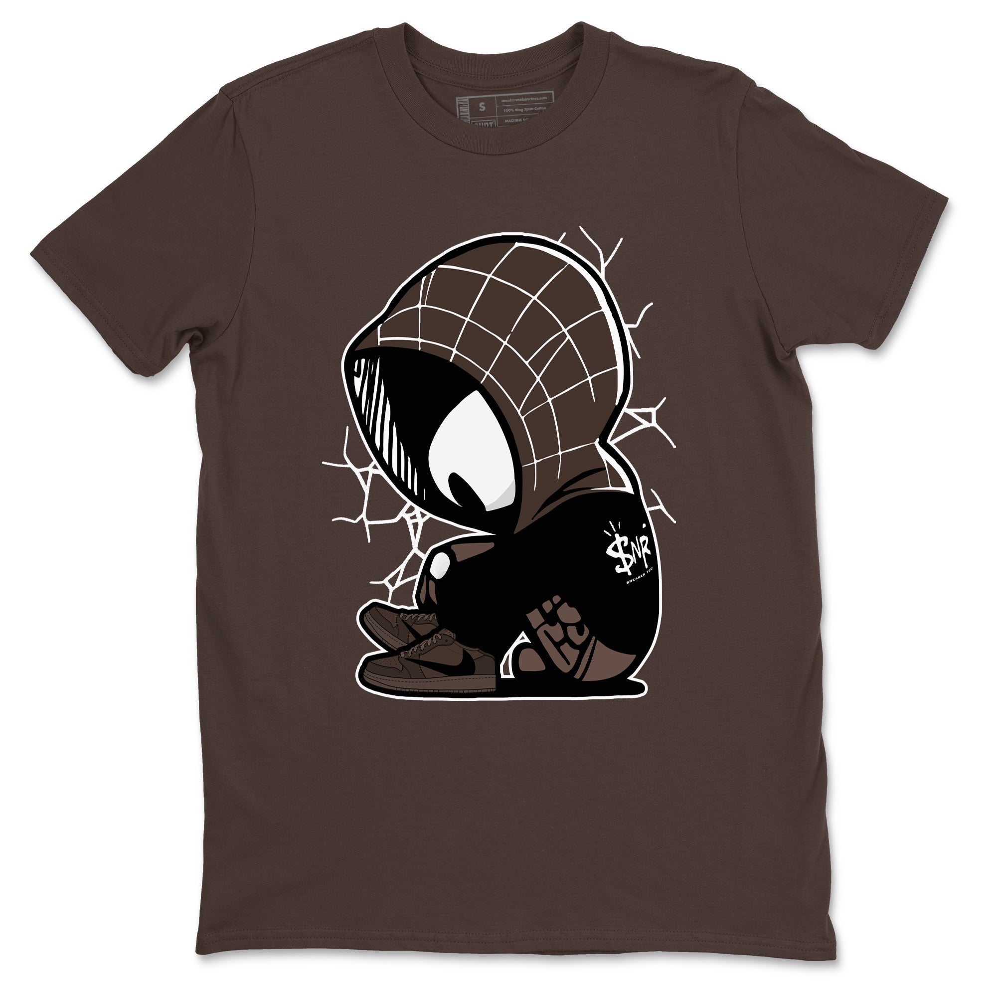 Baby Spider snkmatch Tees - Air Jordan 1 Travis Scott Velvet Brown