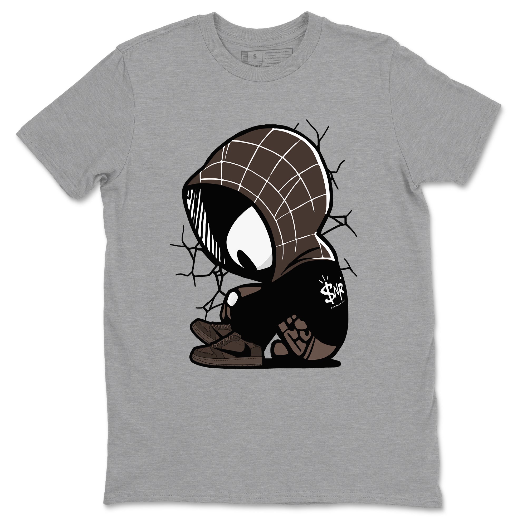 Baby Spider snkmatch Tees - Air Jordan 1 Travis Scott Velvet Brown