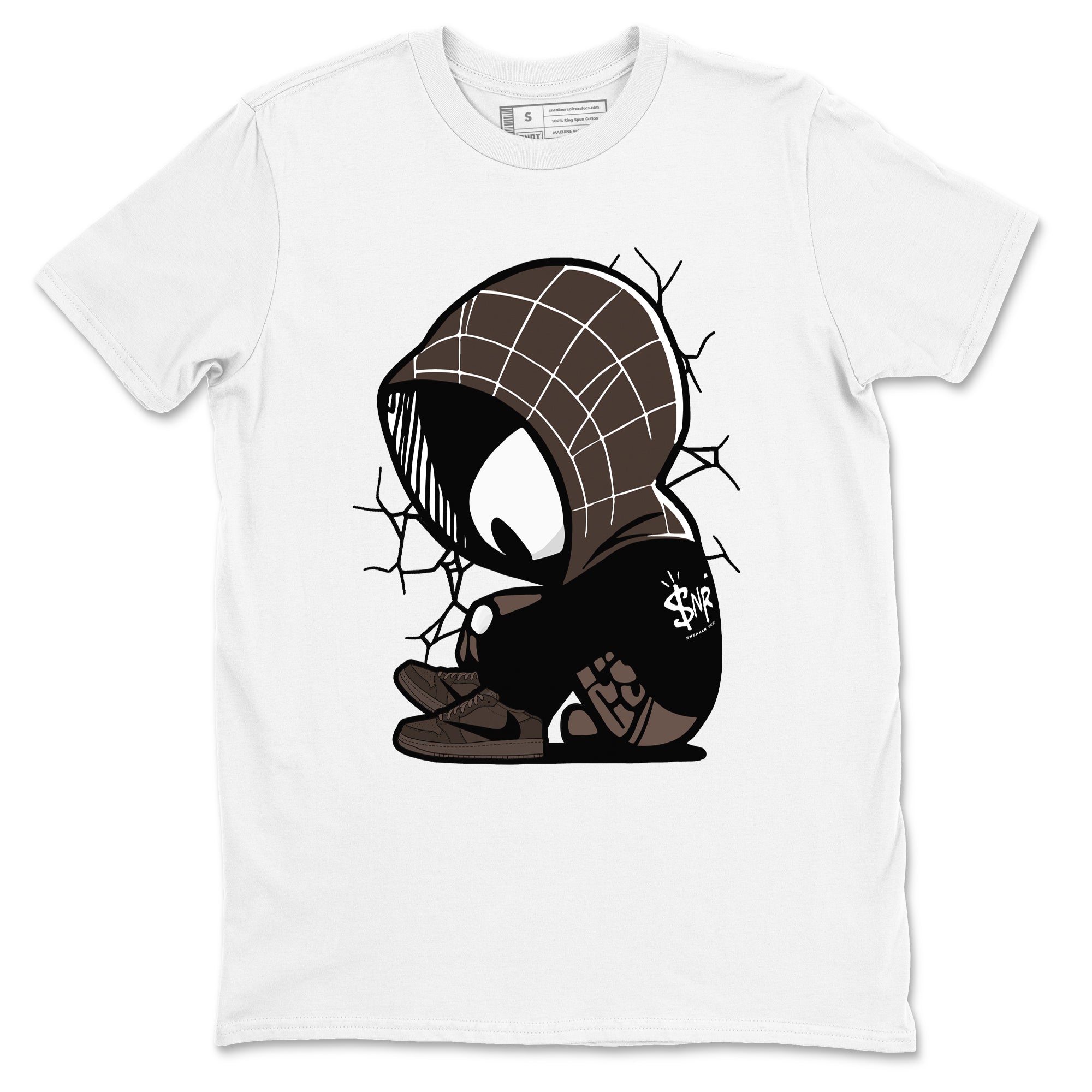 Baby Spider snkmatch Tees - Air Jordan 1 Travis Scott Velvet Brown