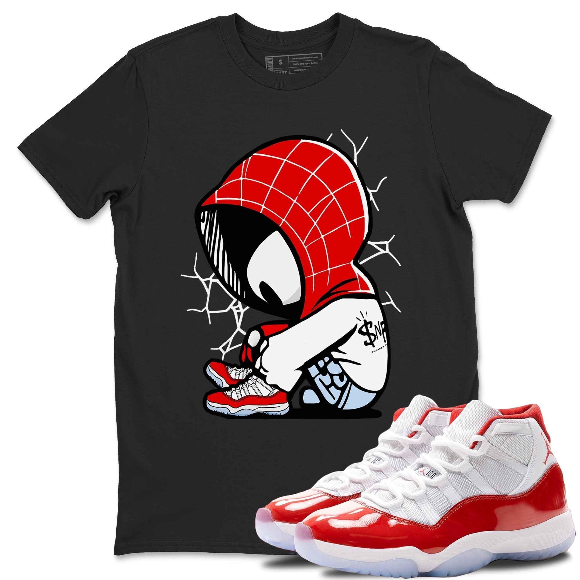Baby Spider snkmatch Tees - Air Jordan 11 Cherry