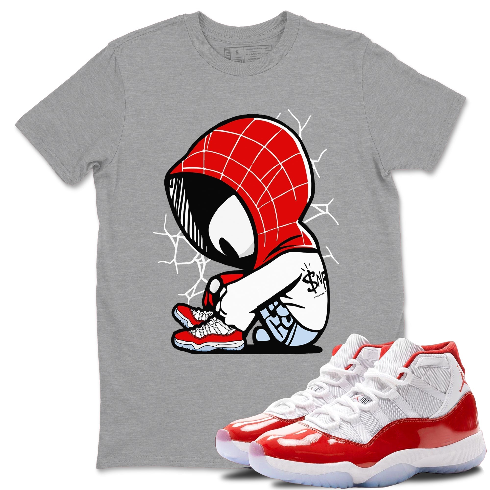 Baby Spider snkmatch Tees - Air Jordan 11 Cherry