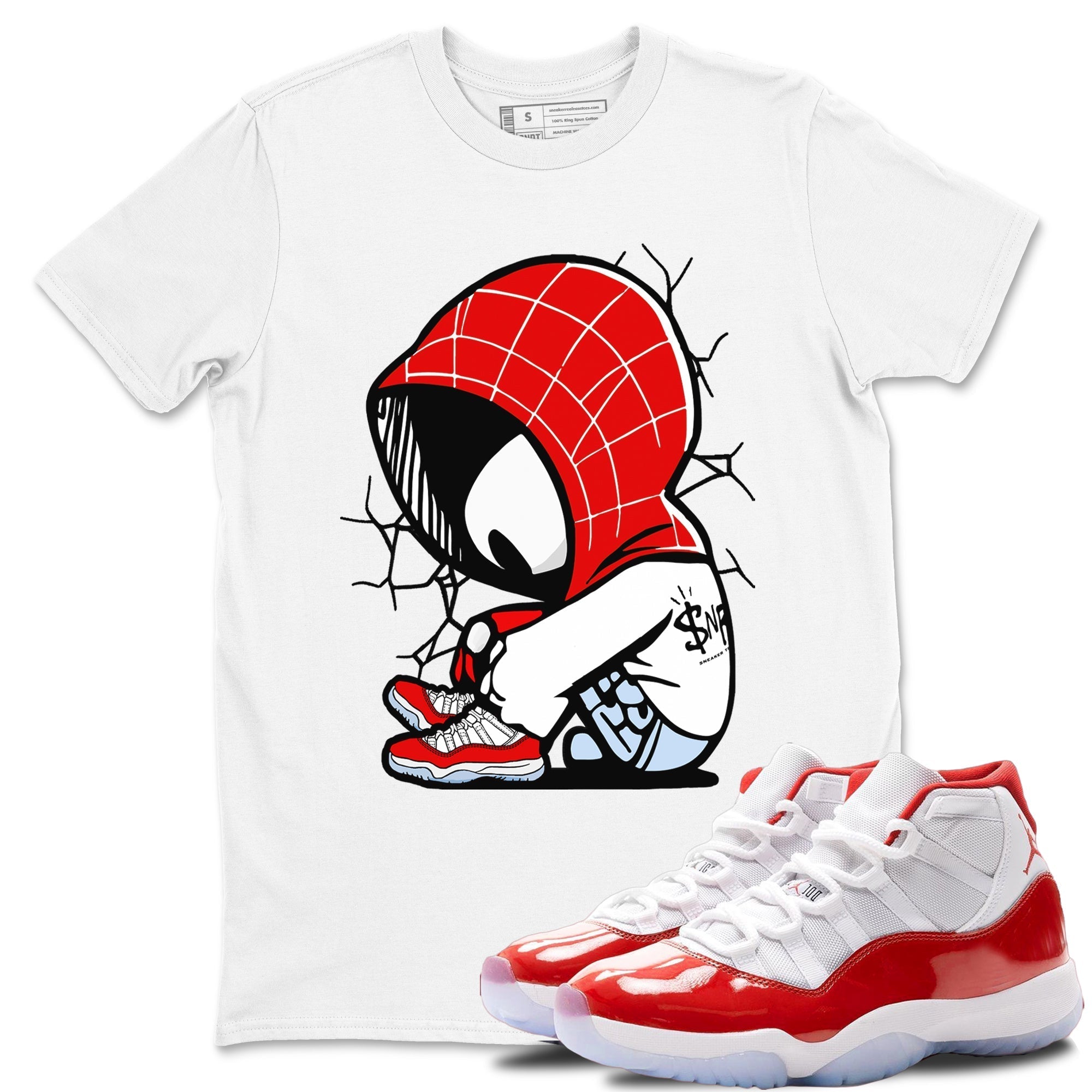 Baby Spider snkmatch Tees - Air Jordan 11 Cherry