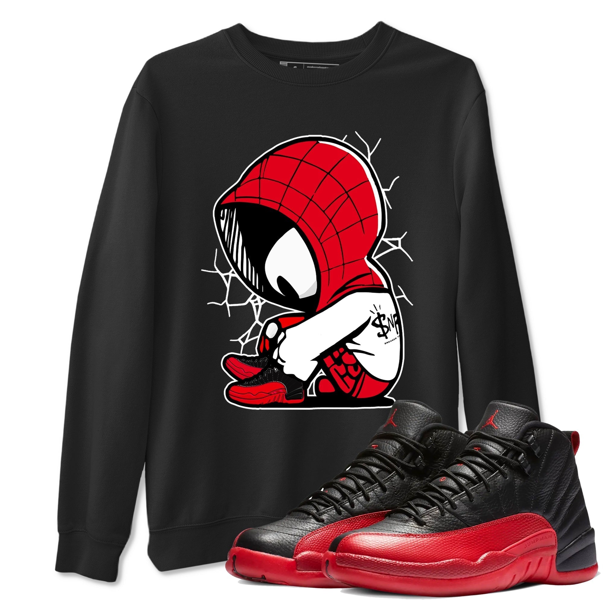 Baby Spider snkmatch Tees - Air Jordan 12 Flu Game
