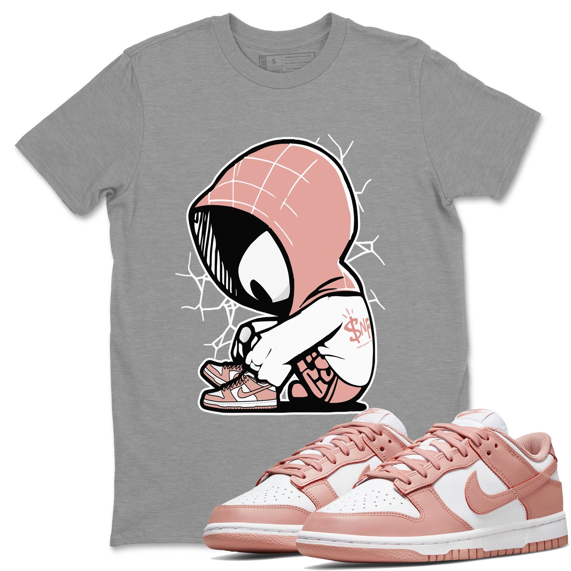 Baby Spider snkmatch Tee - Dunk Rose Whisper