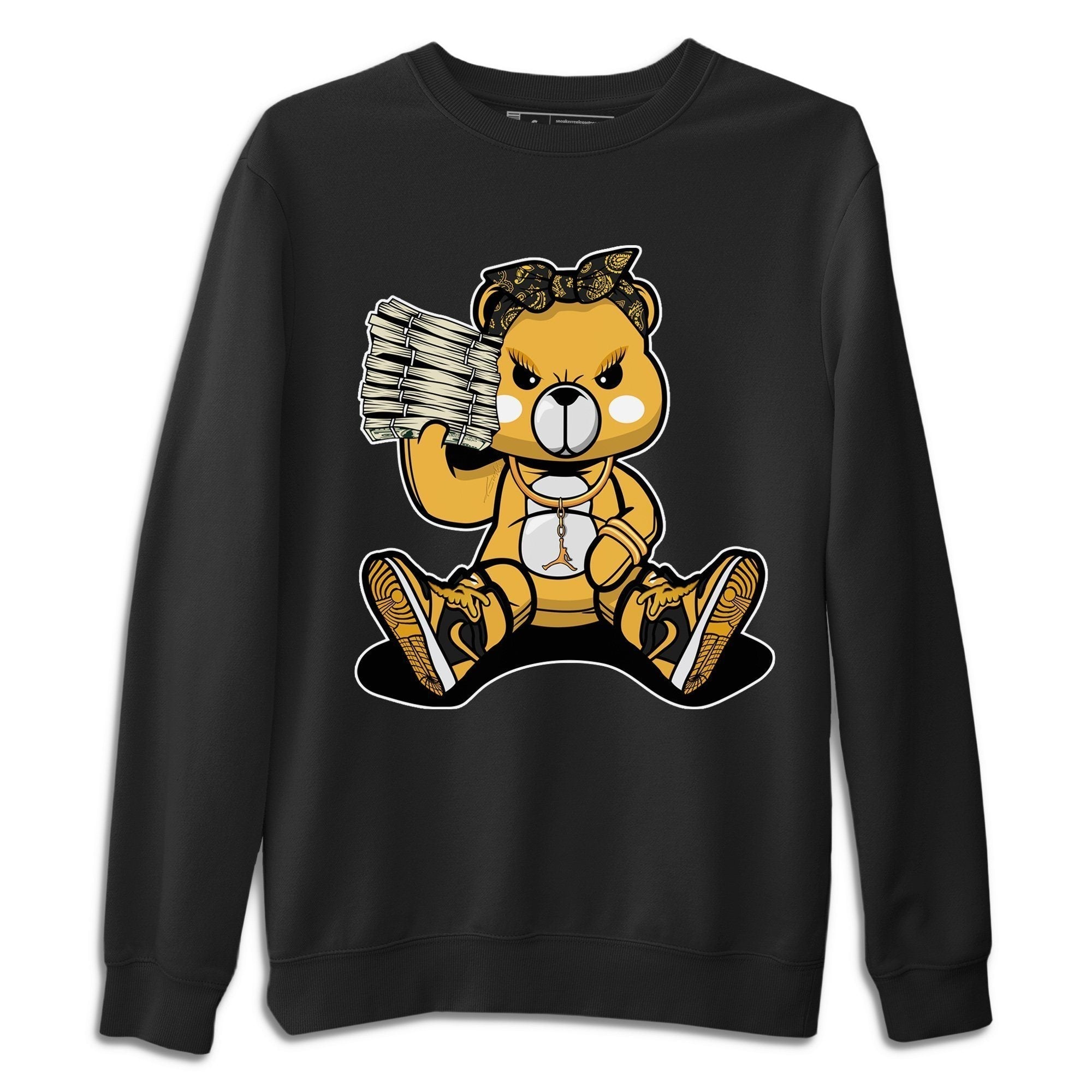 Bad Baby Bear Unisex Tops - Air Jordan 1 Pollen