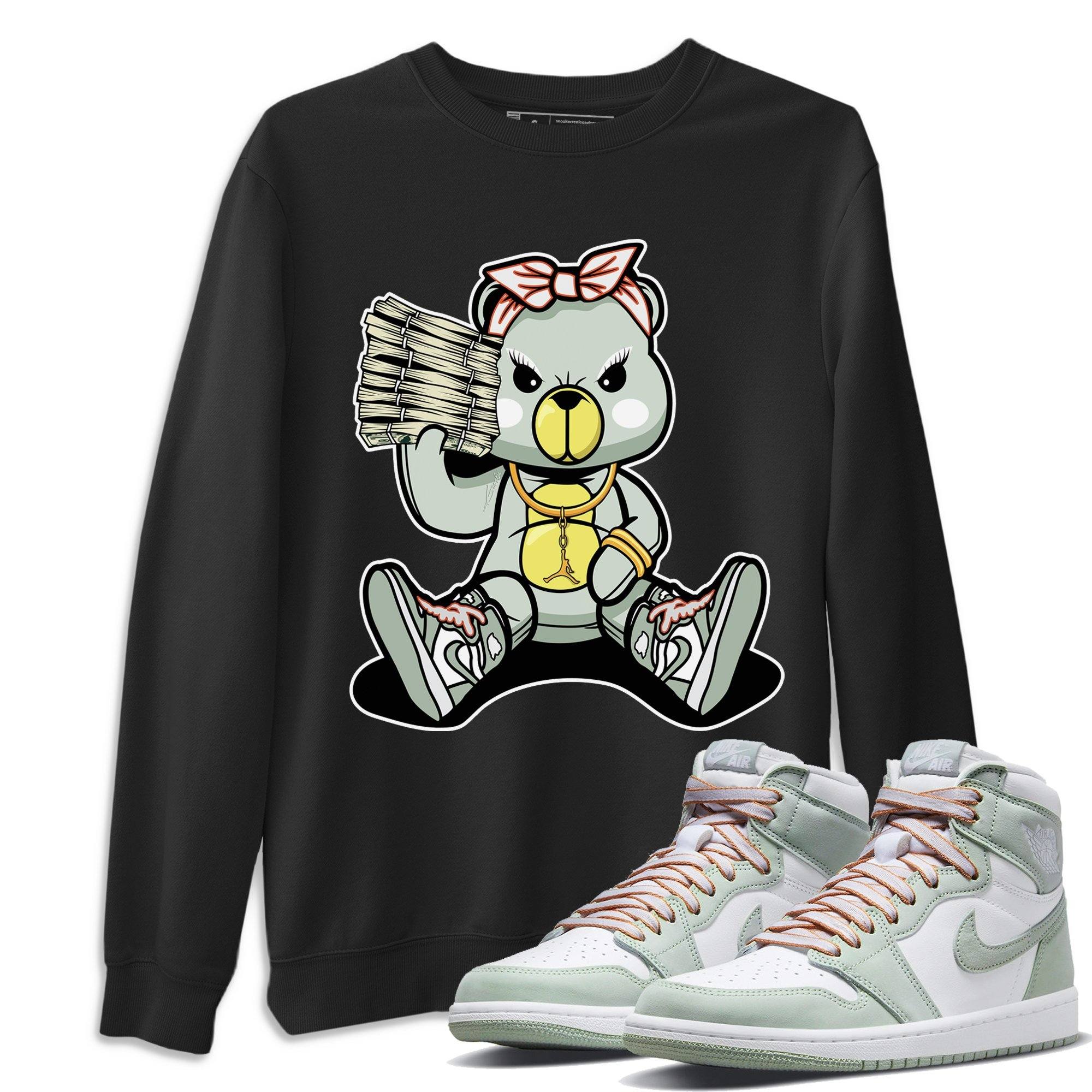 Bad Baby Bear Unisex Tops - Air Jordan 1 Seafoam