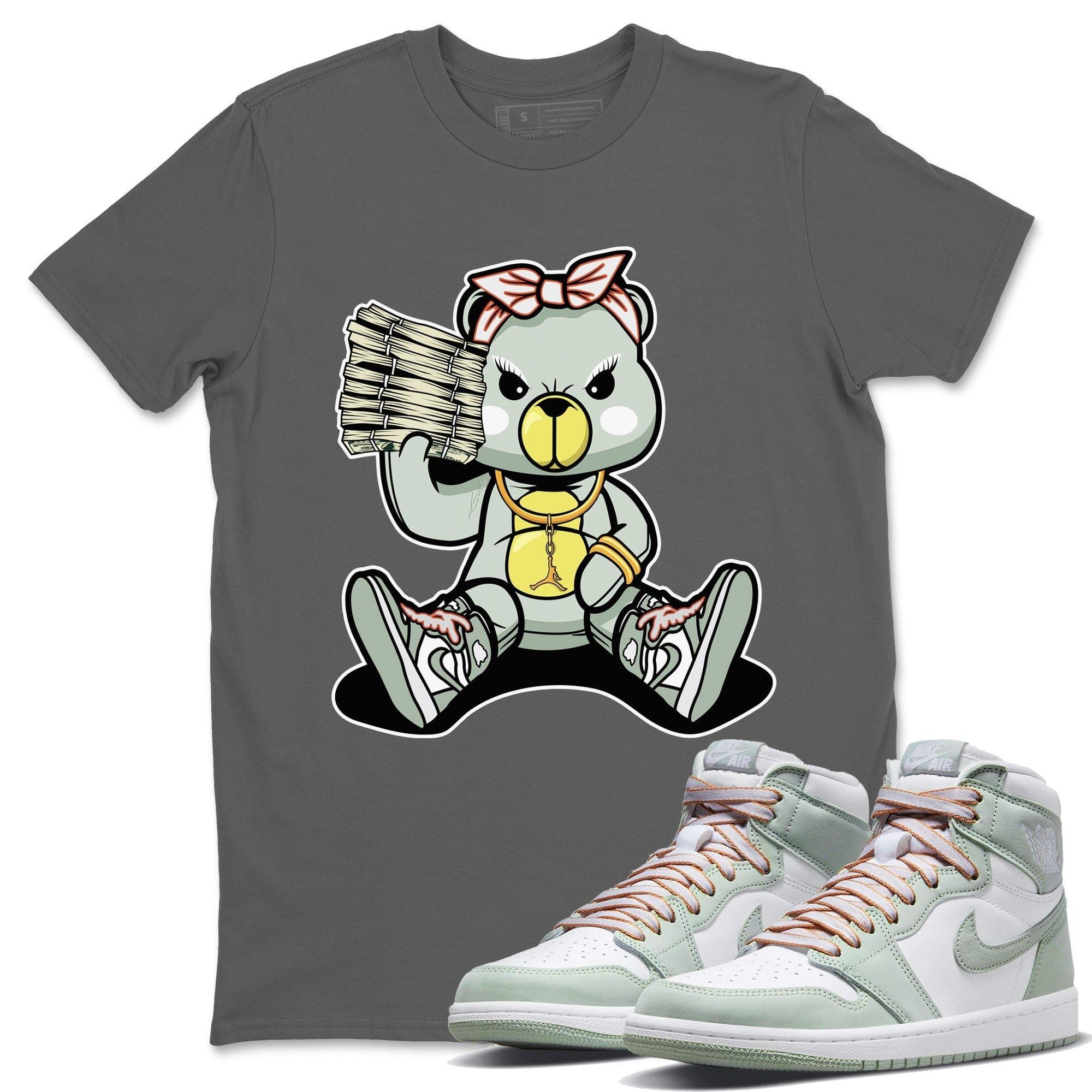 Bad Baby Bear Unisex Tops - Air Jordan 1 Seafoam