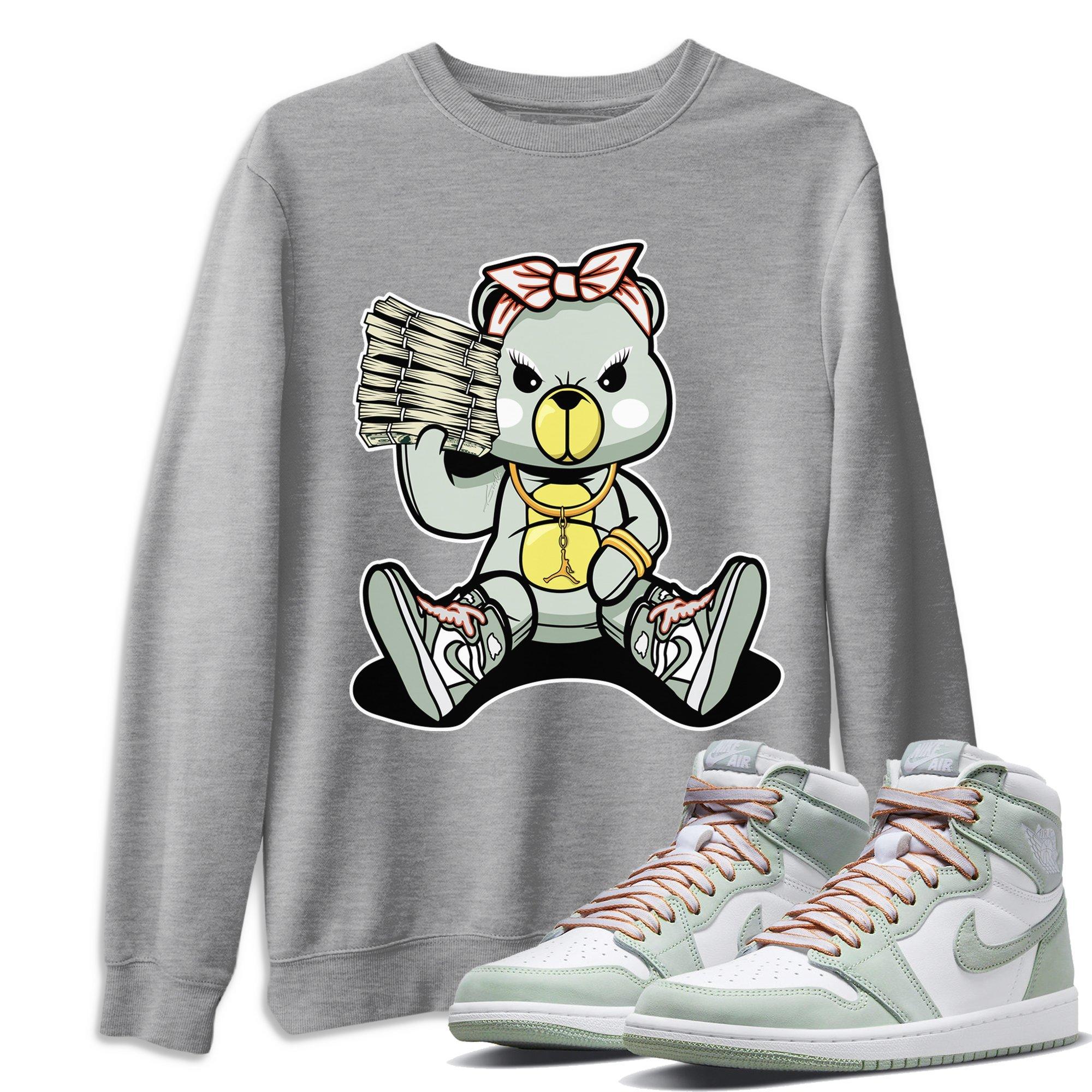 Bad Baby Bear Unisex Tops - Air Jordan 1 Seafoam