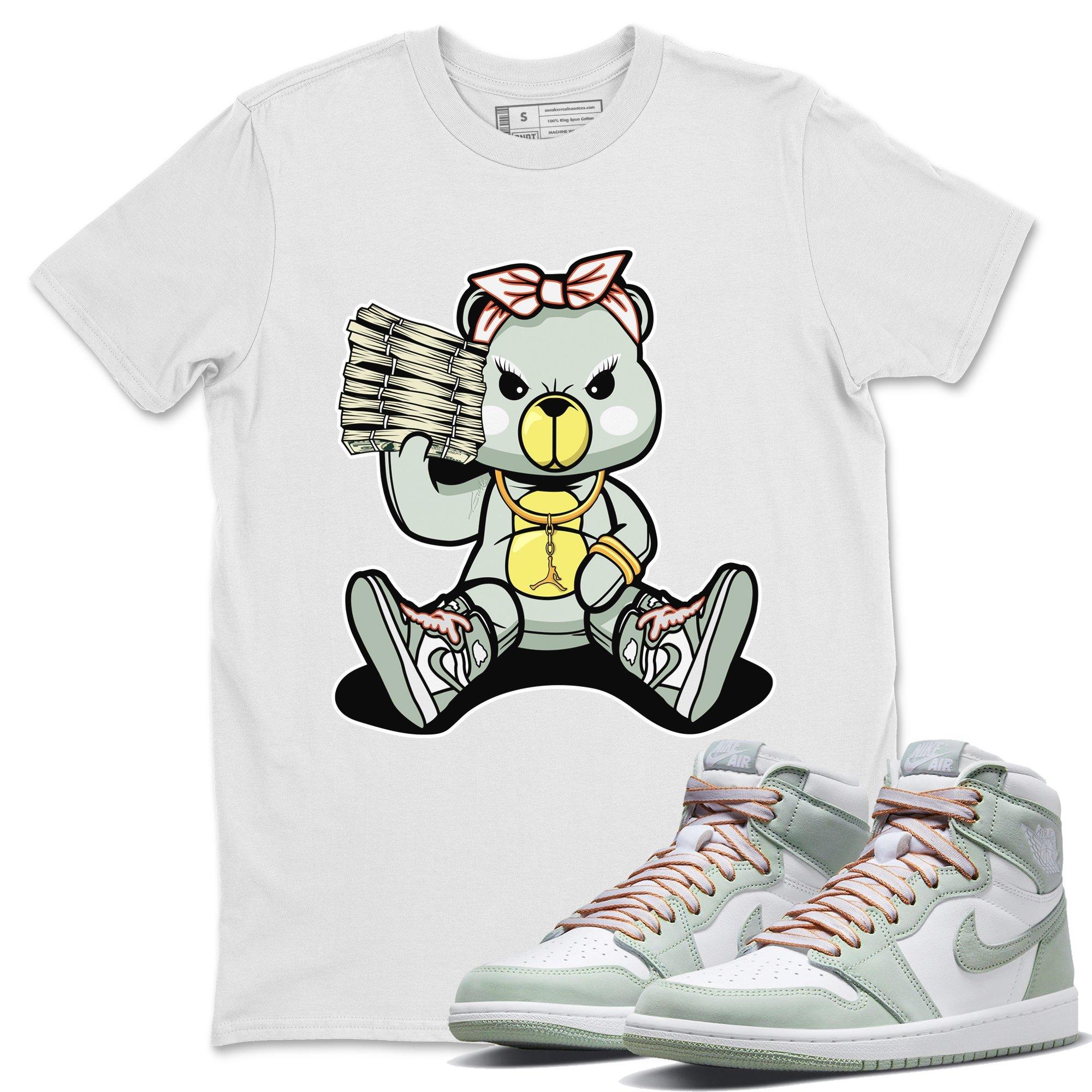 Bad Baby Bear Unisex Tops - Air Jordan 1 Seafoam
