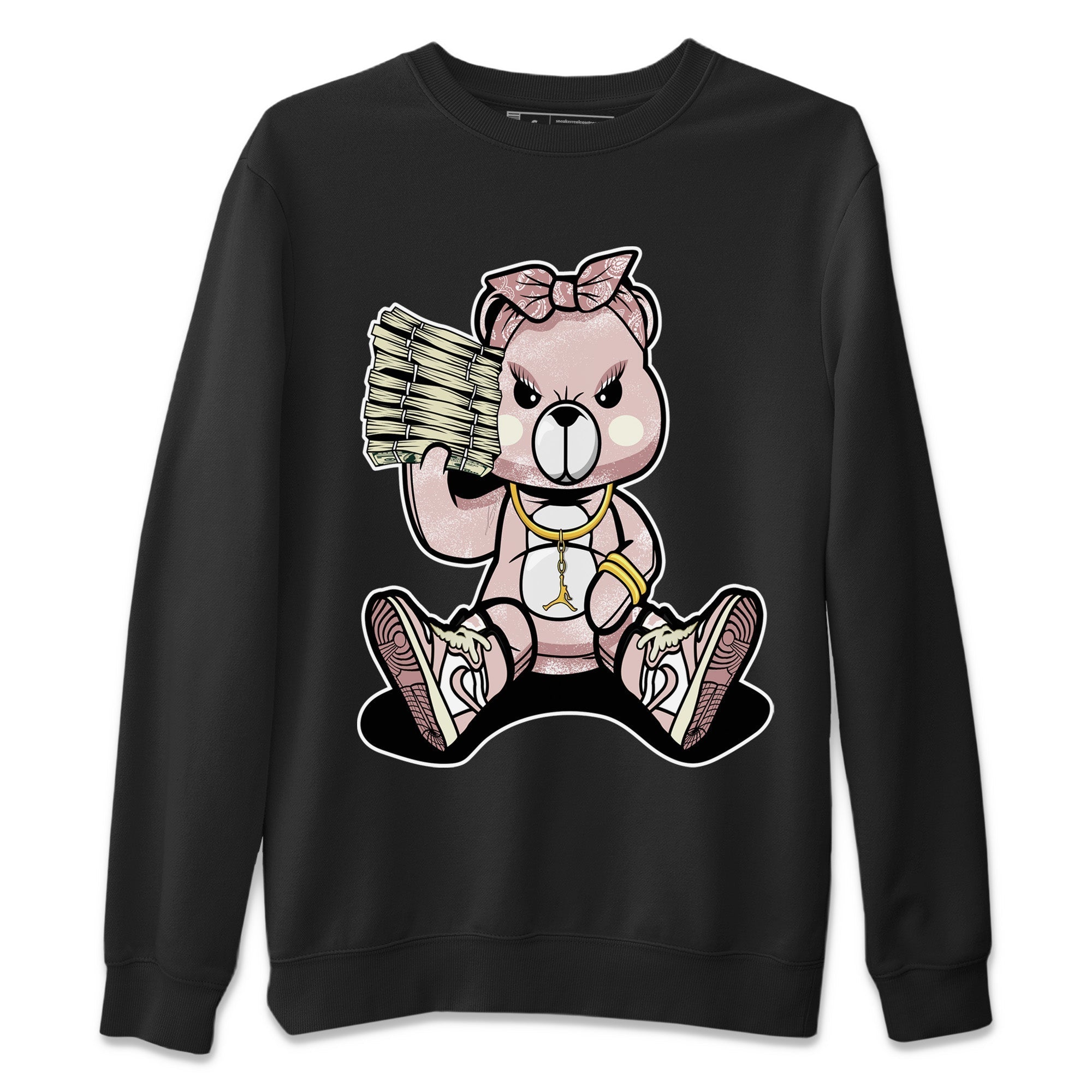 Bad Baby Bear Unisex Tops - Air Jordan 1 Washed Pink