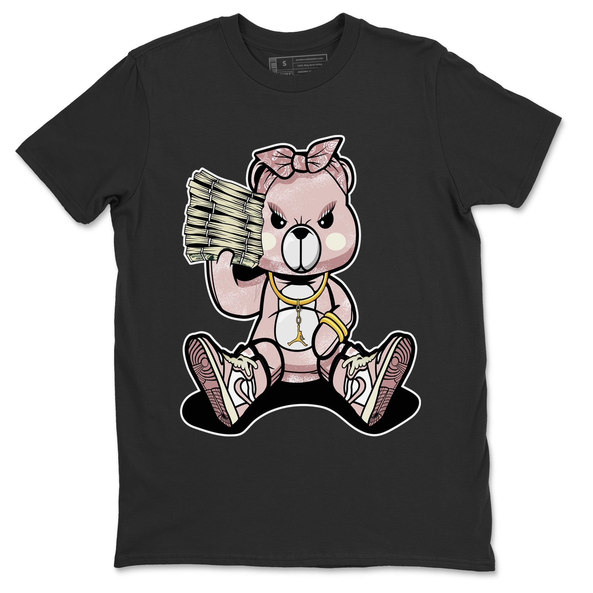 Bad Baby Bear Unisex Tops - Air Jordan 1 Washed Pink