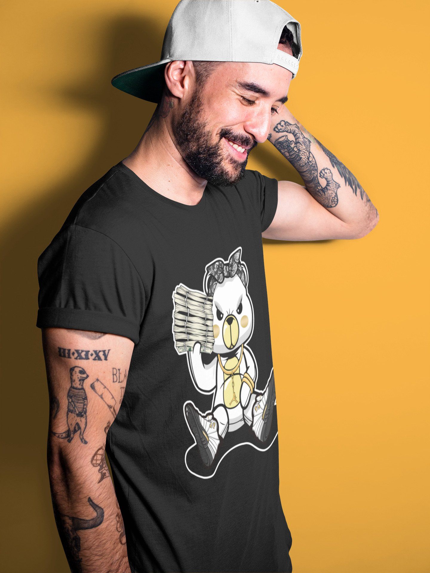 Bad Baby Bear Unisex Tops - Air Jordan 12 Royalty