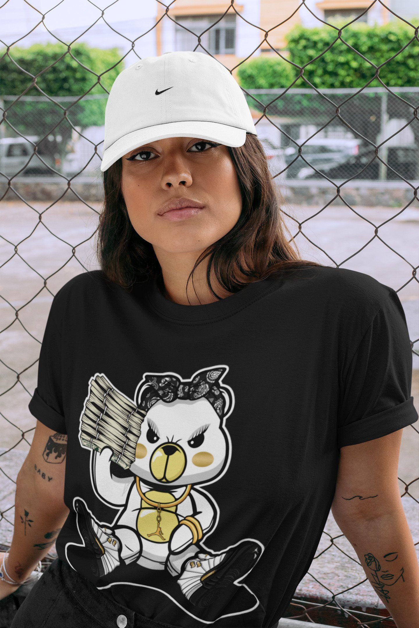 Bad Baby Bear Unisex Tops - Air Jordan 12 Royalty