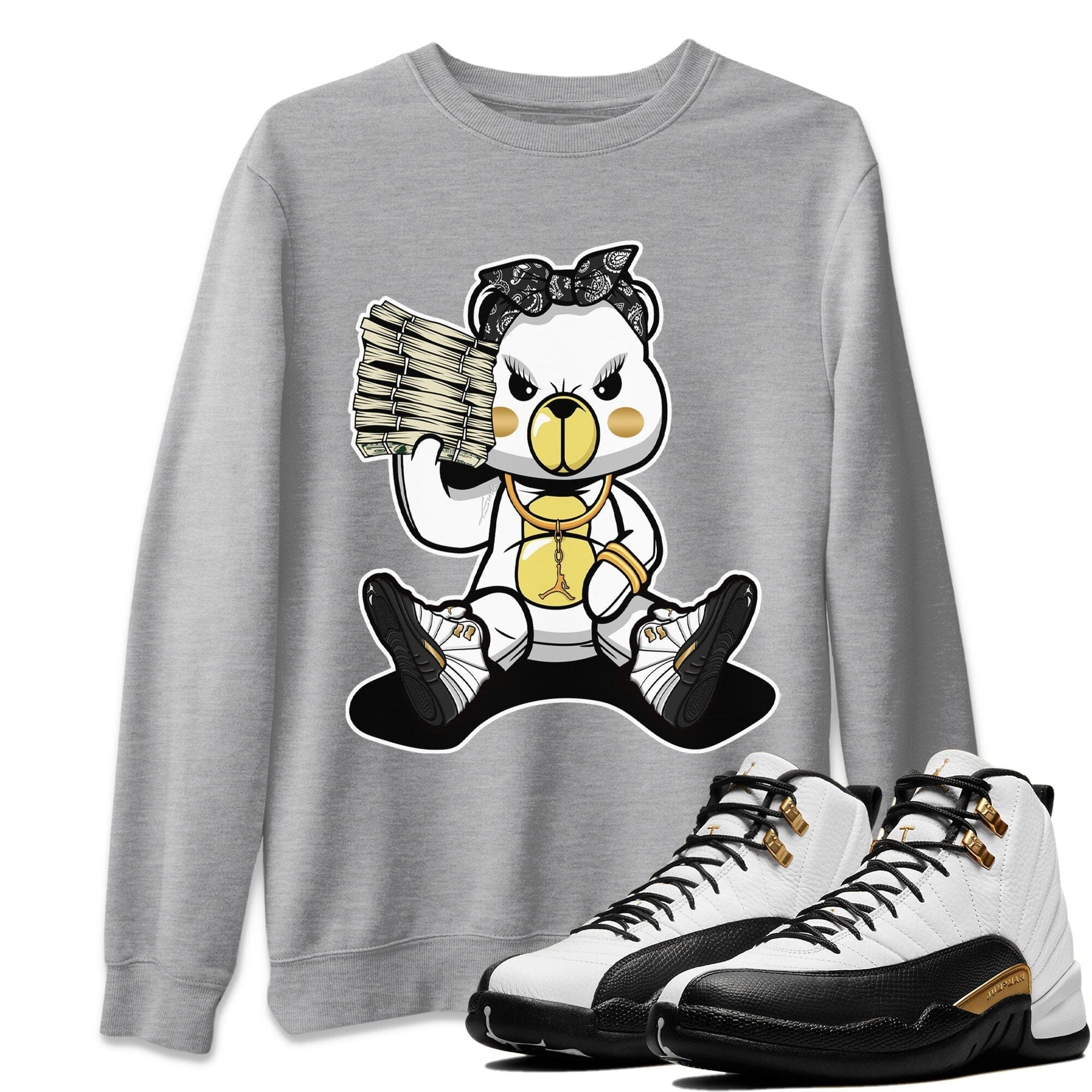 Bad Baby Bear Unisex Tops - Air Jordan 12 Royalty
