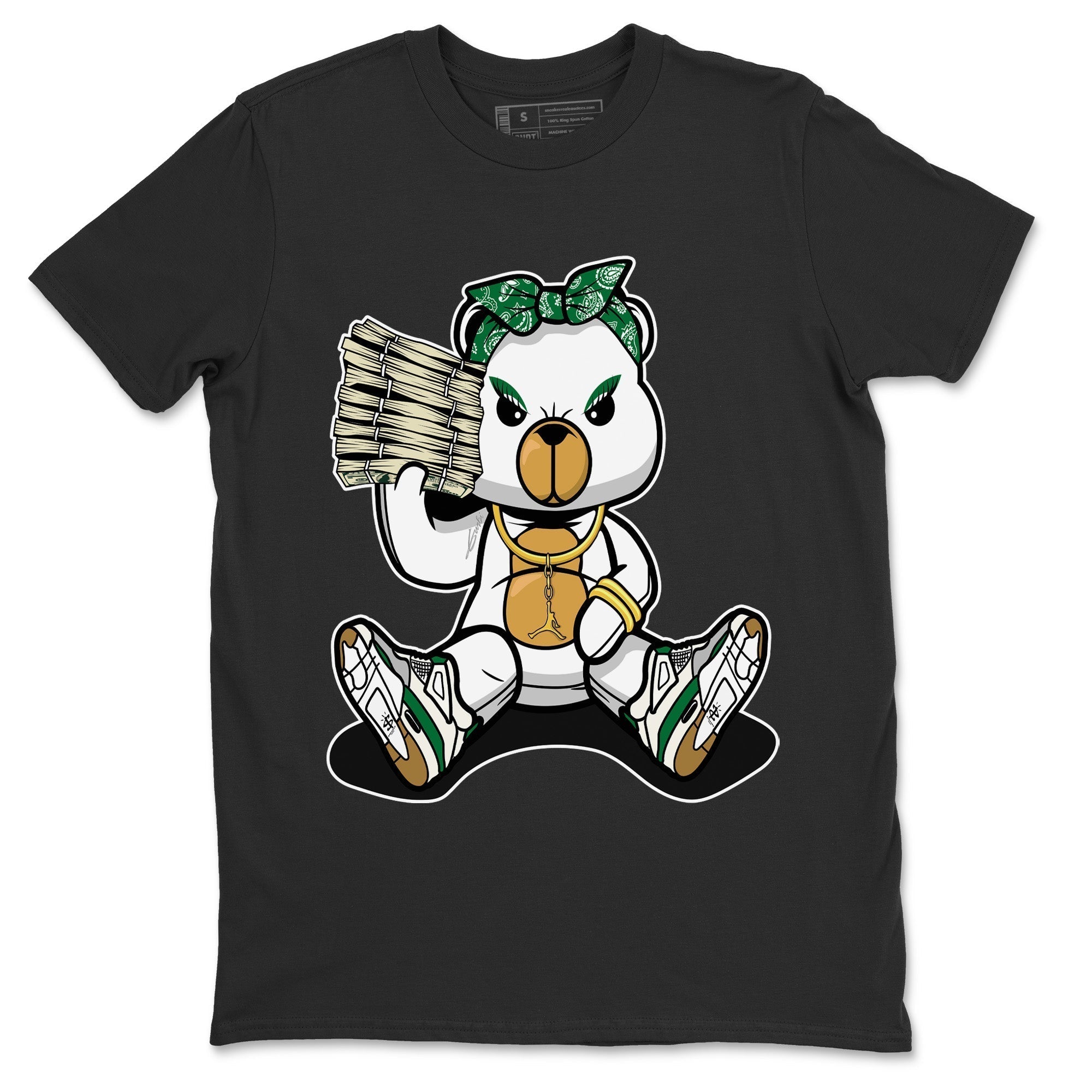 Bad Baby Bear Unisex Tops - Air Jordan 4 Pine Green SB