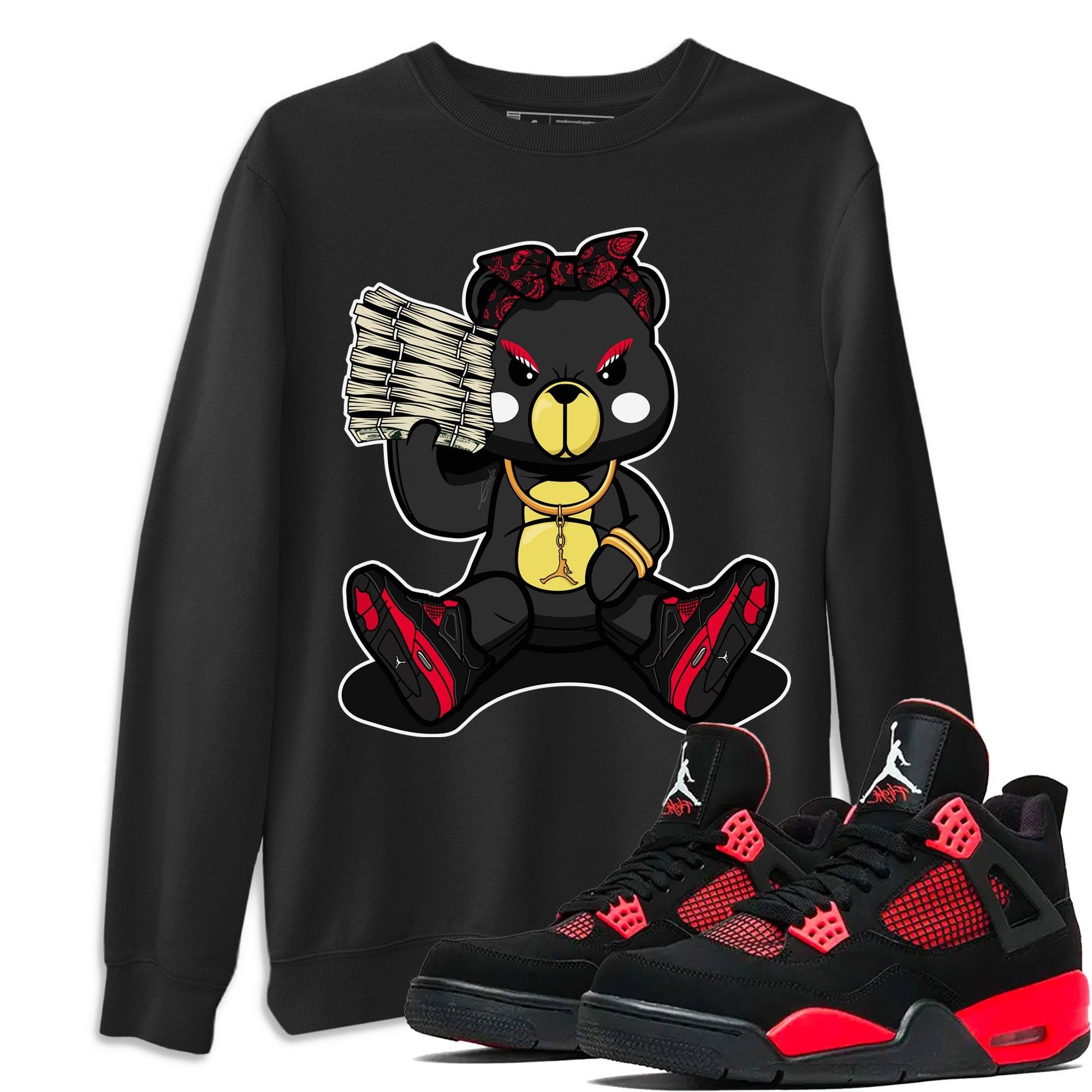 Bad Baby Bear Unisex Tops - Air Jordan 4 Red Thunder