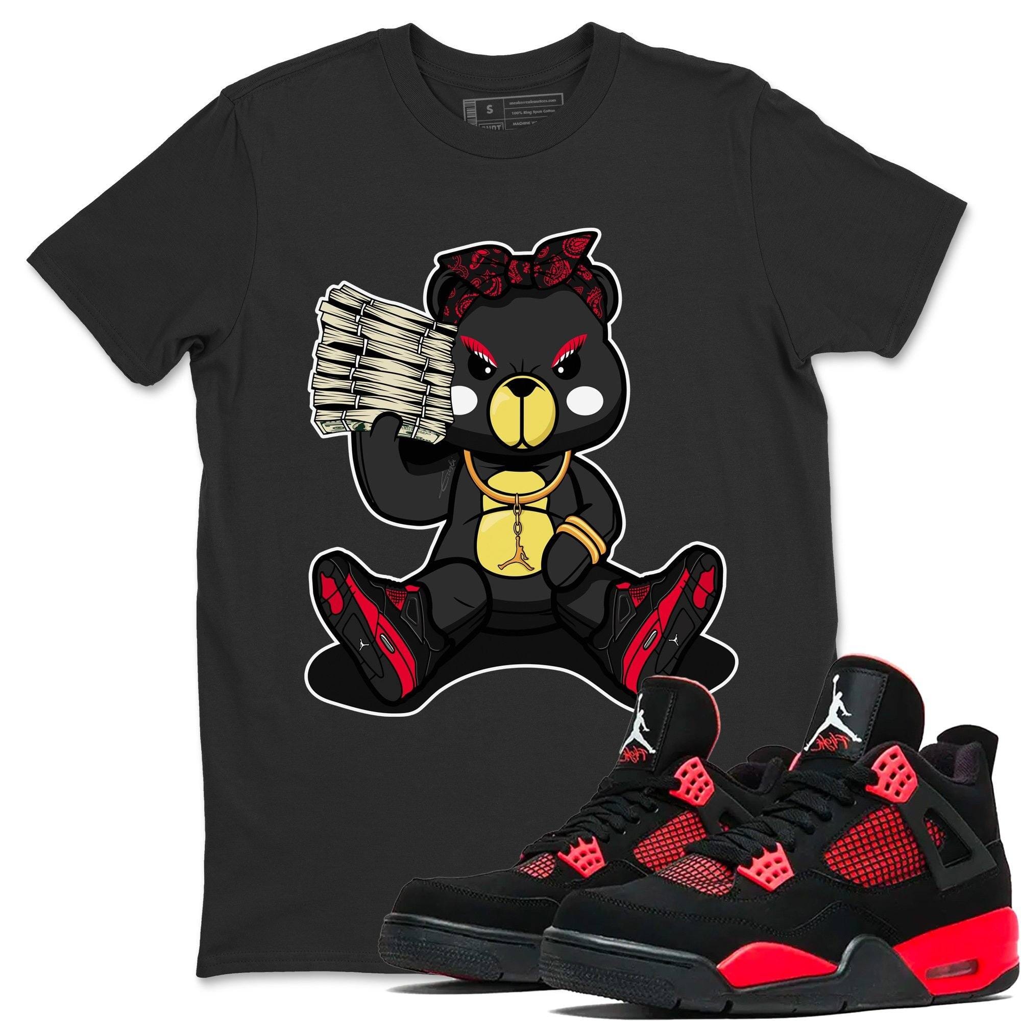 Bad Baby Bear Unisex Tops - Air Jordan 4 Red Thunder