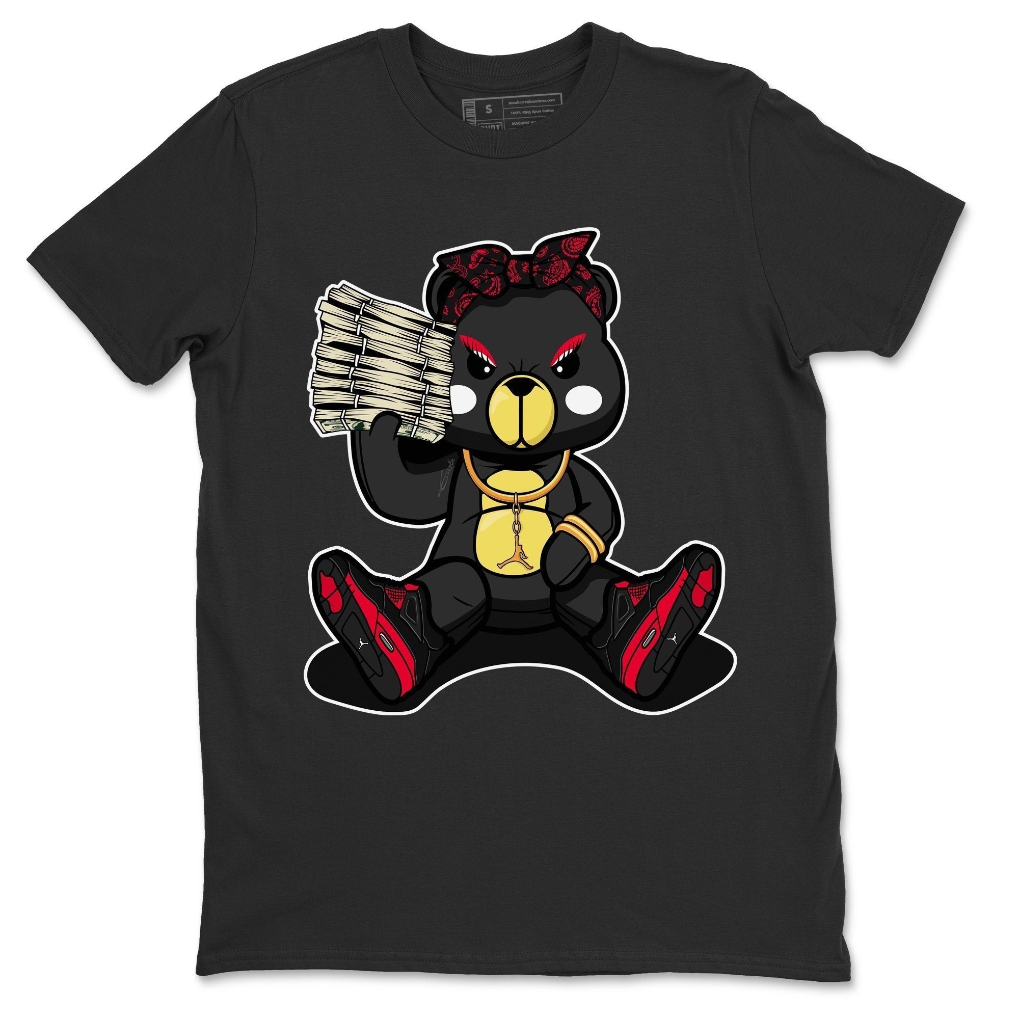 Bad Baby Bear Unisex Tops - Air Jordan 4 Red Thunder