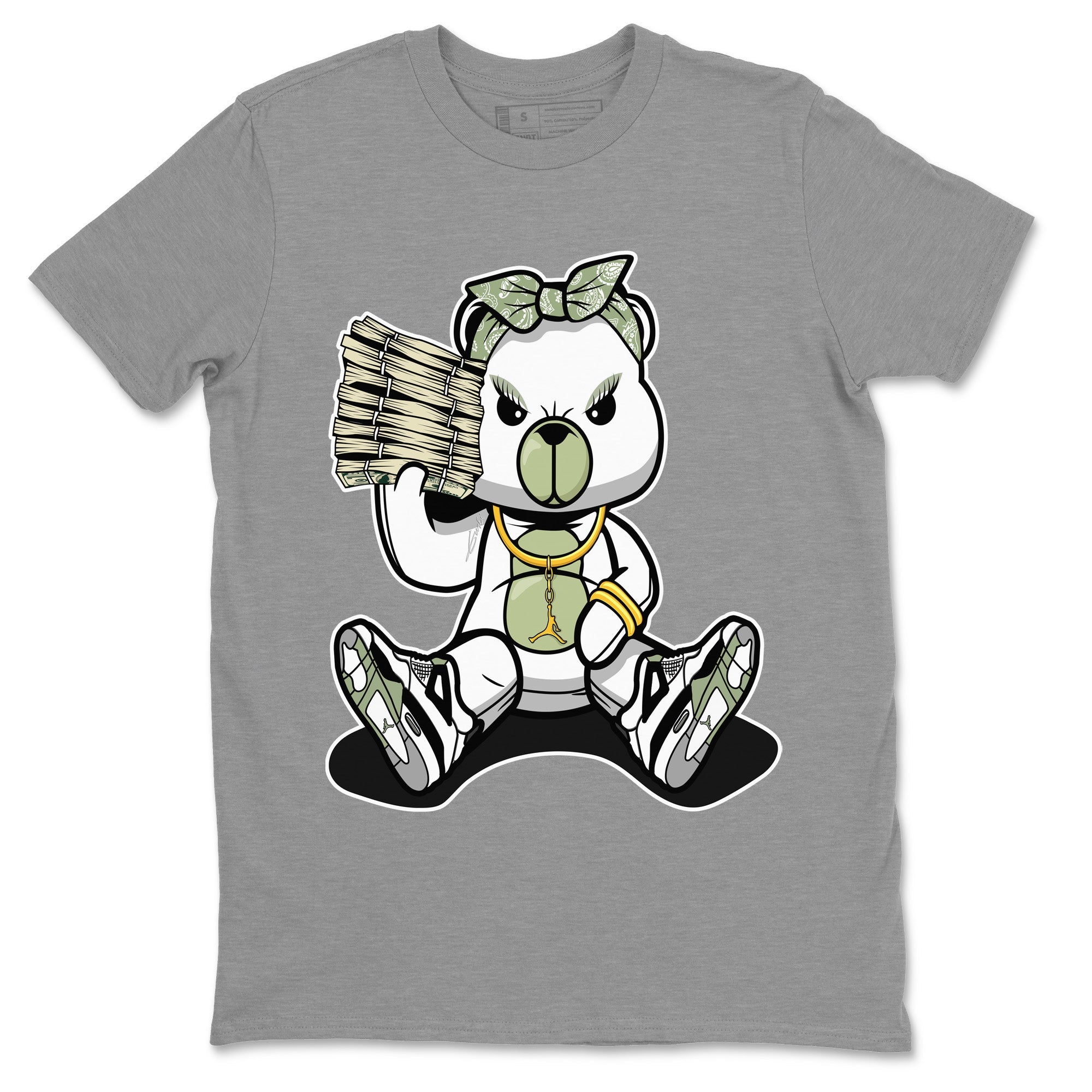 Bad Baby Bear Unisex Tops - Air Jordan 4 Seafoam