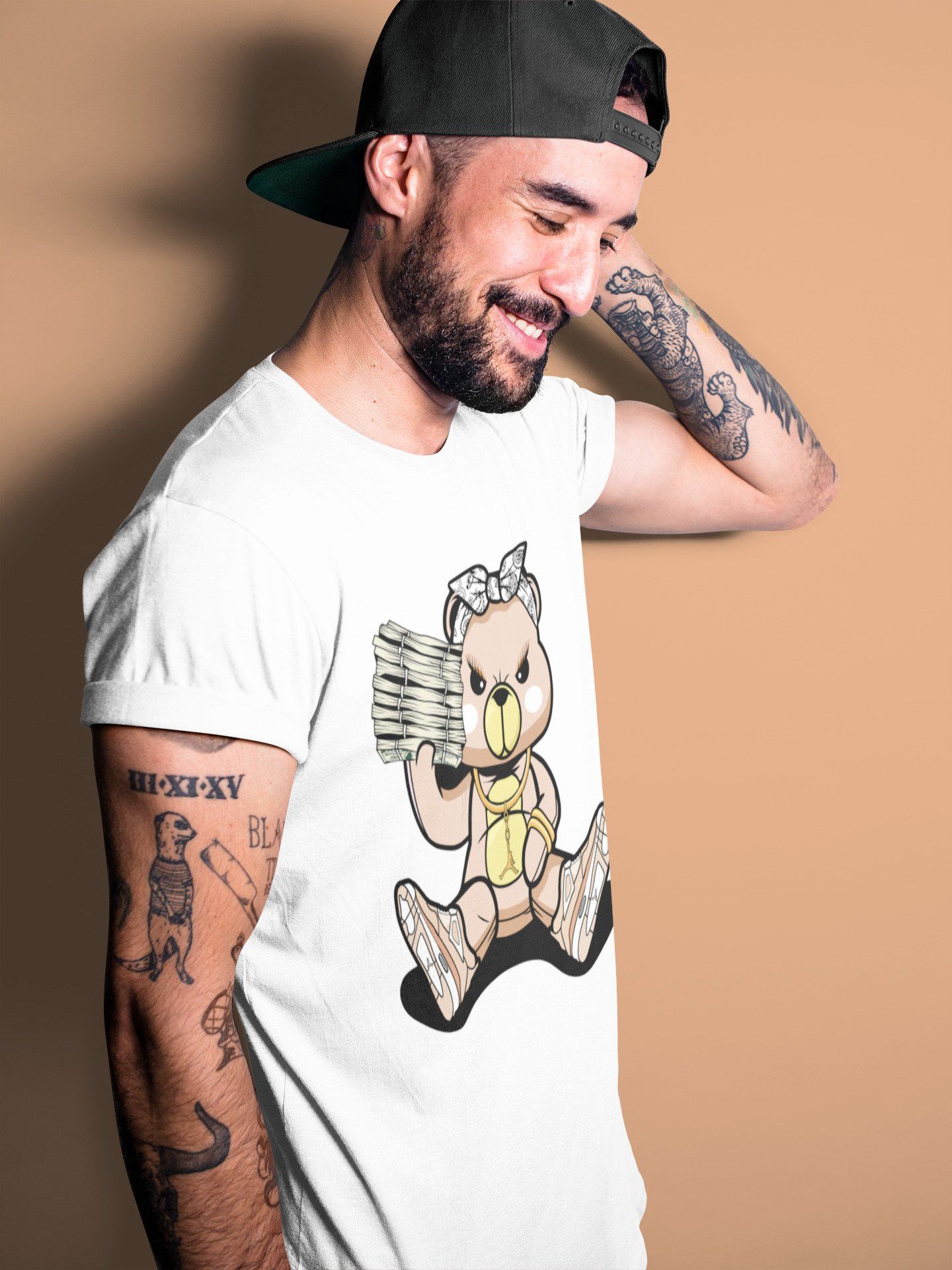 Bad Baby Bear Unisex Tops - Air Jordan 4 Shimmer