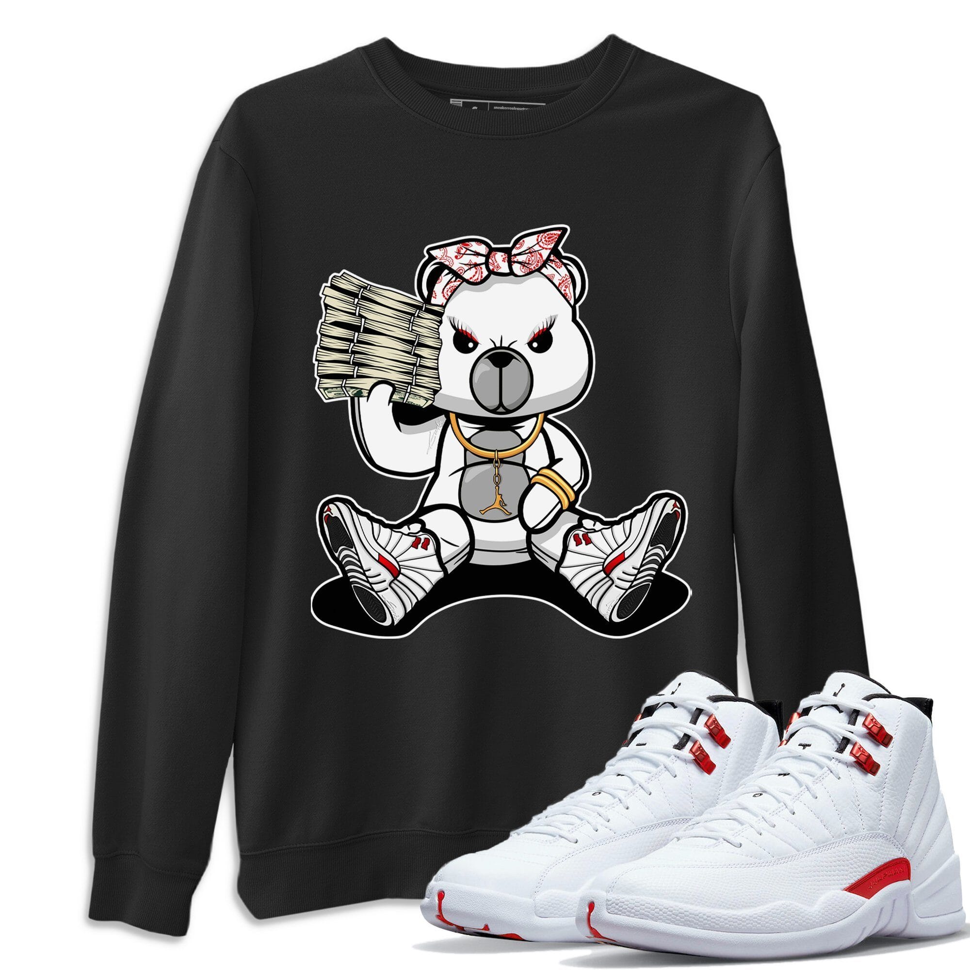 Bad Baby Bear Unisex Tops - Air Jordan 12 Twist
