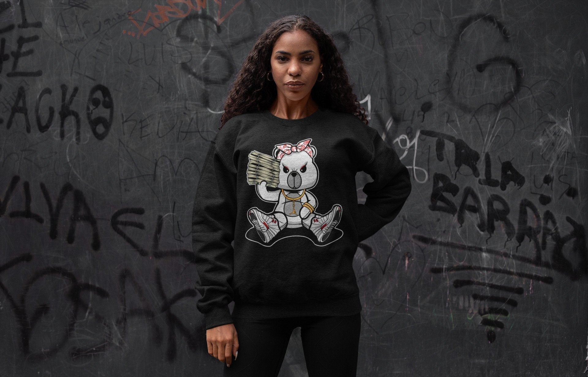 Bad Baby Bear Unisex Tops - Air Jordan 12 Twist