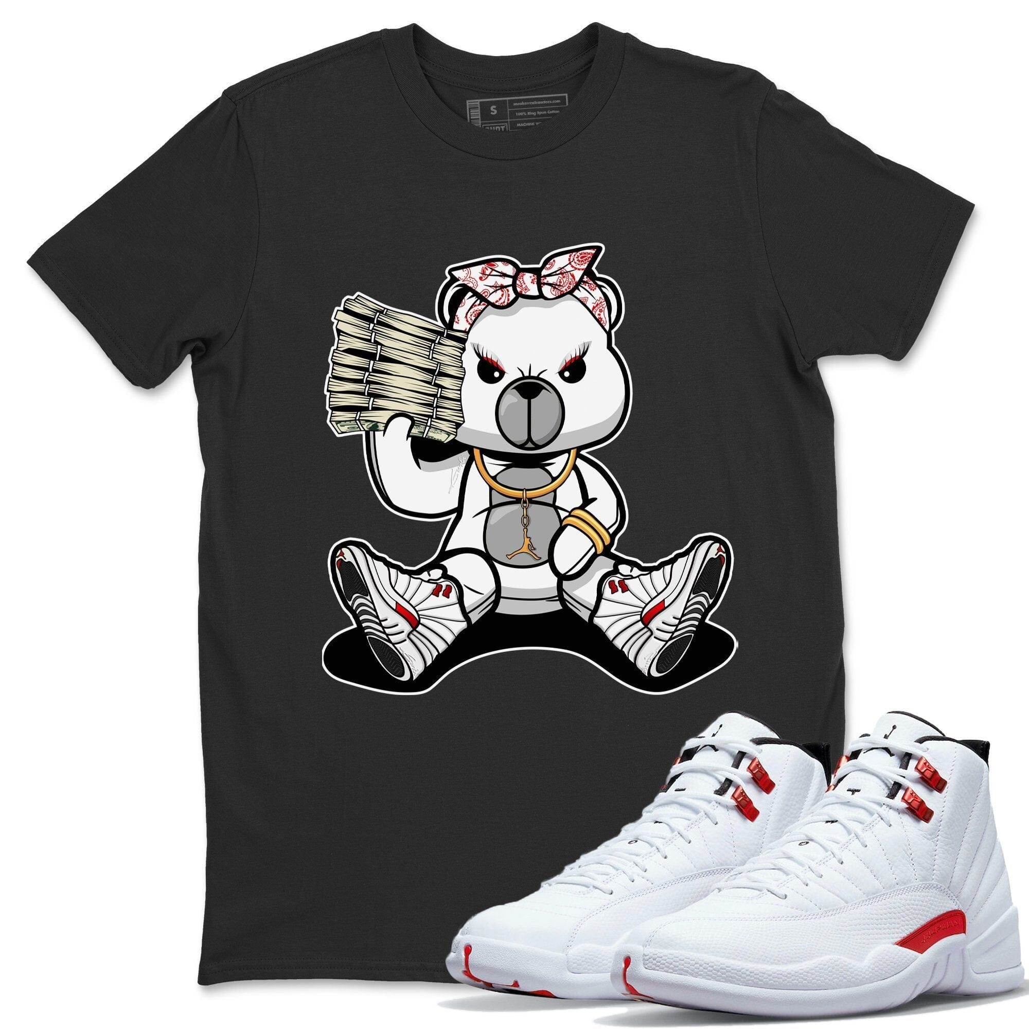 Bad Baby Bear Unisex Tops - Air Jordan 12 Twist