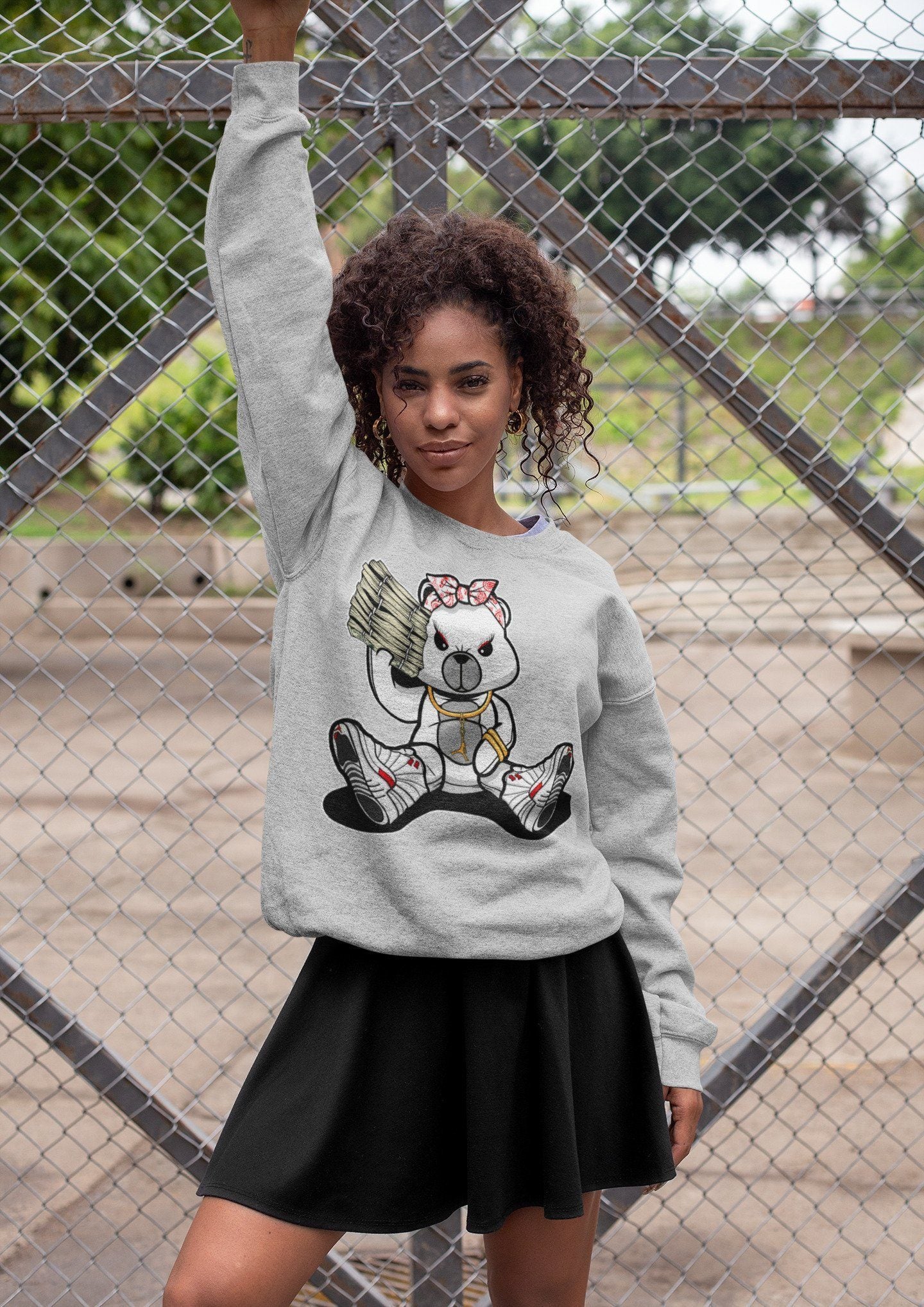 Bad Baby Bear Unisex Tops - Air Jordan 12 Twist