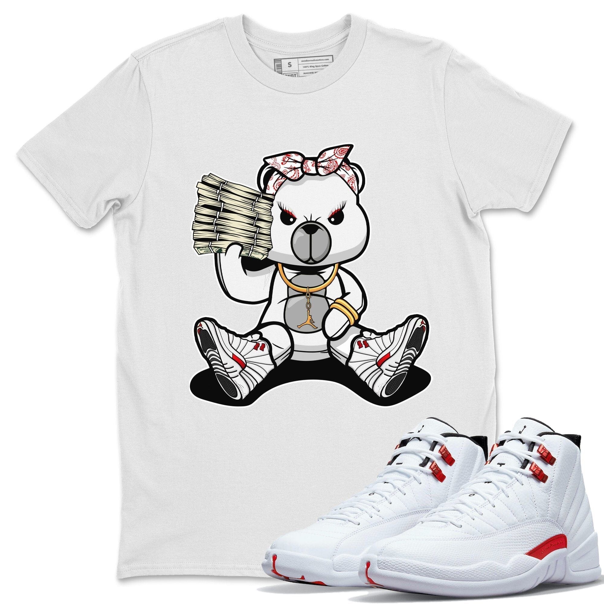 Bad Baby Bear Unisex Tops - Air Jordan 12 Twist