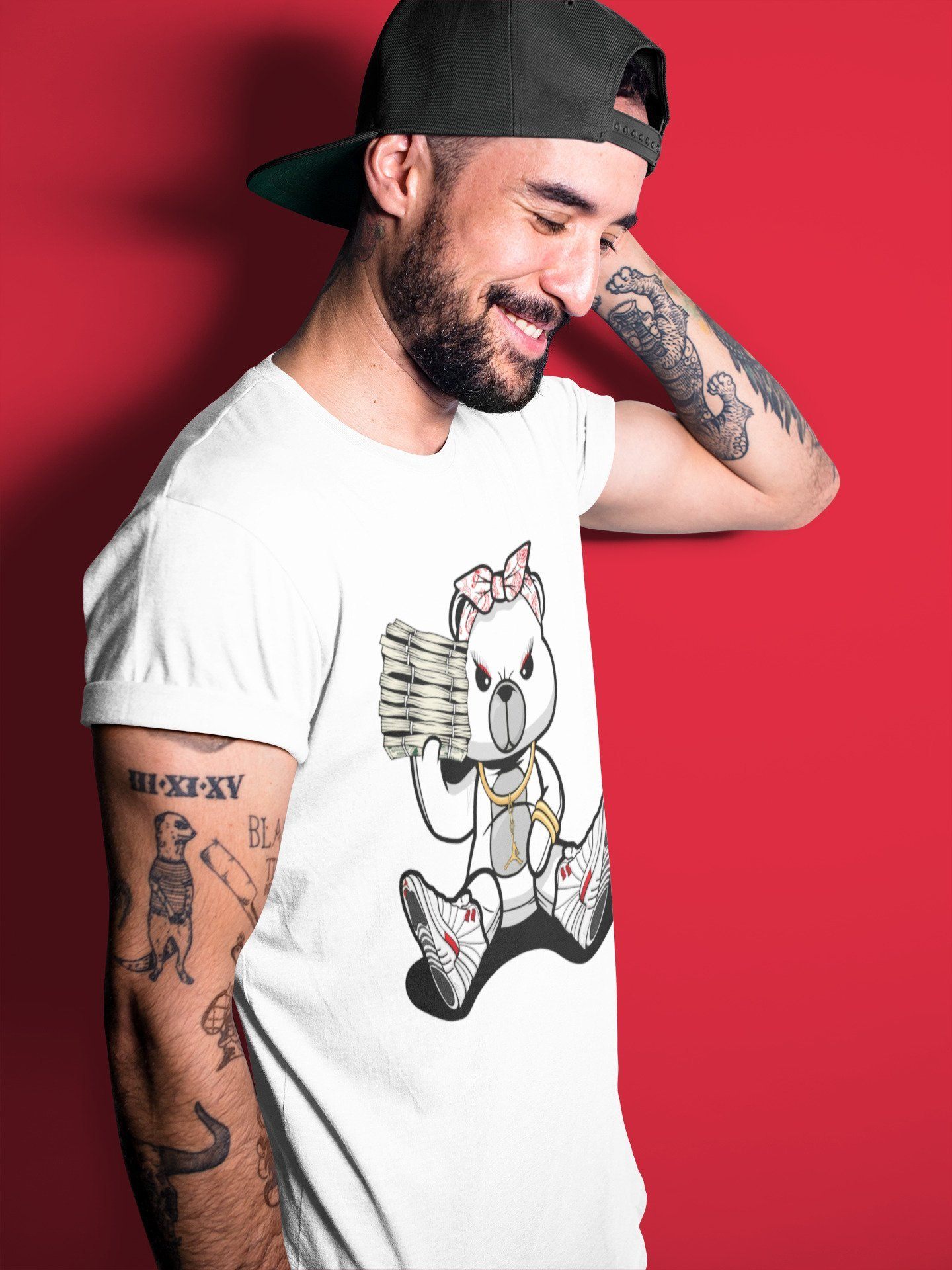 Bad Baby Bear Unisex Tops - Air Jordan 12 Twist